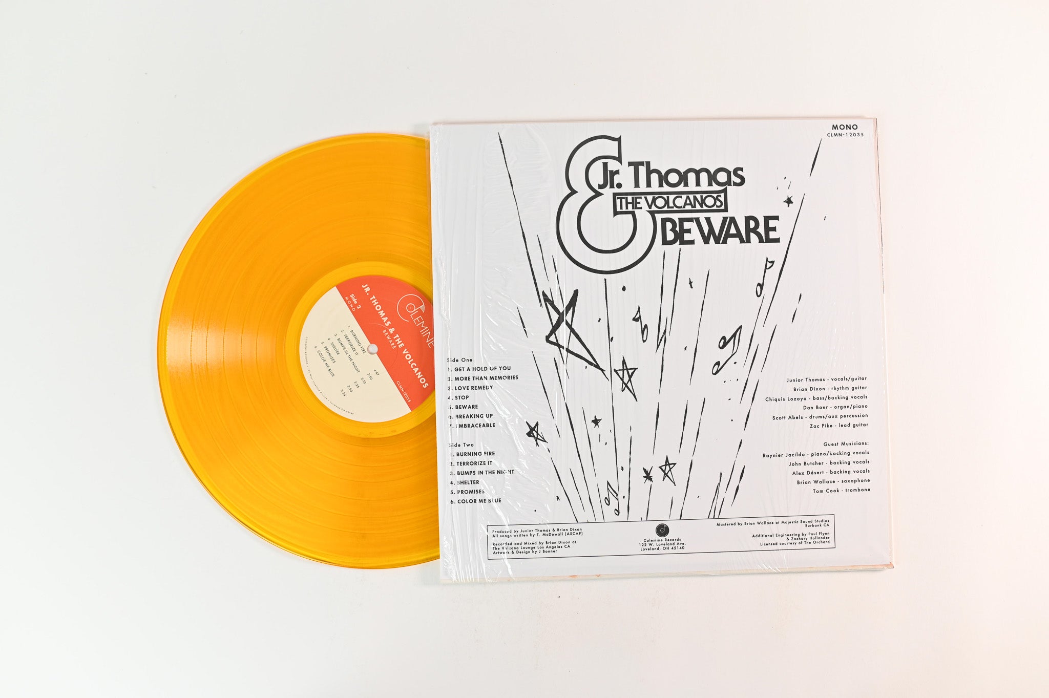Jr. Thomas & The Volcanos - Beware on Colemine Records - Orange Vinyl