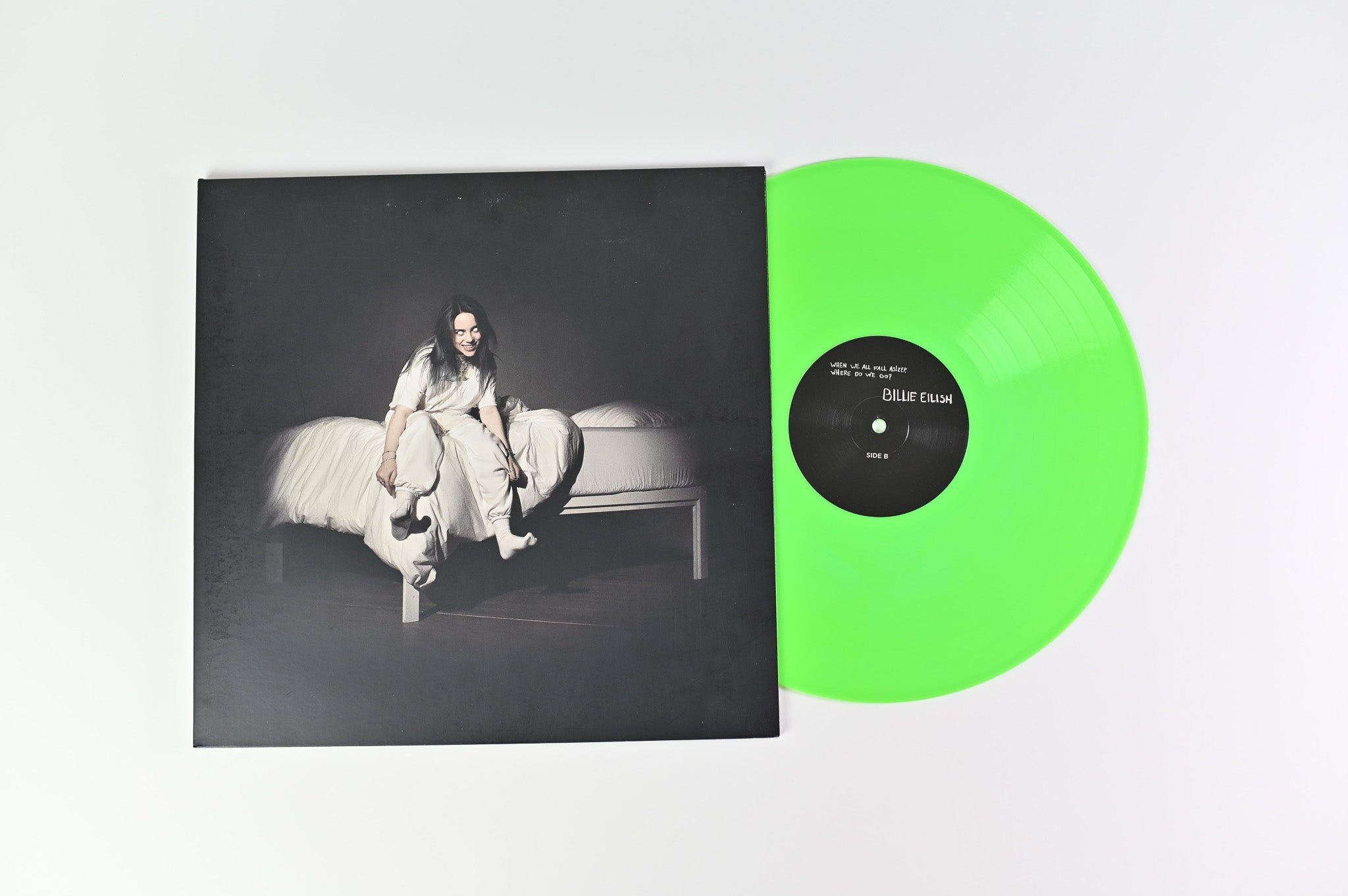 Billie Eilish - When We All Fall Asleep, Where Do We Go? on Darkroom Lime Green Vinyl