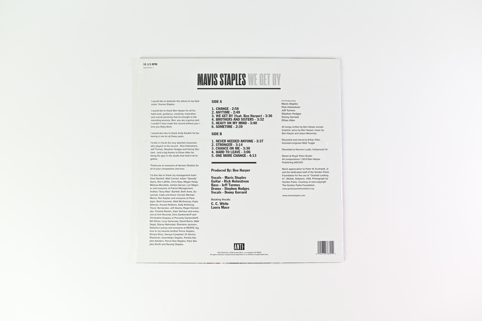 Mavis Staples - We Get By on Anti Sealed