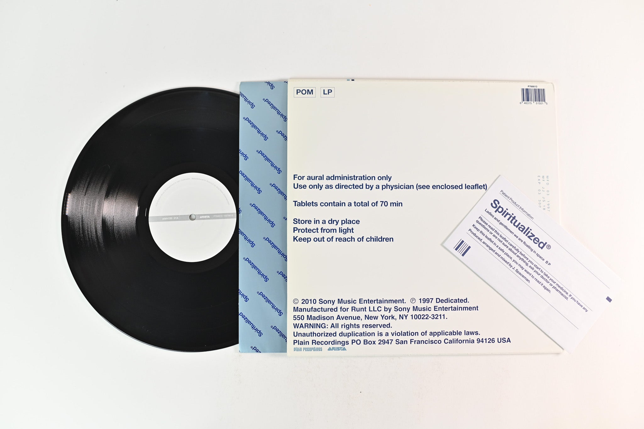 Spiritualized - Ladies And Gentlemen We Are Floating In Space on Plain Recordings 180 Gram Reissue