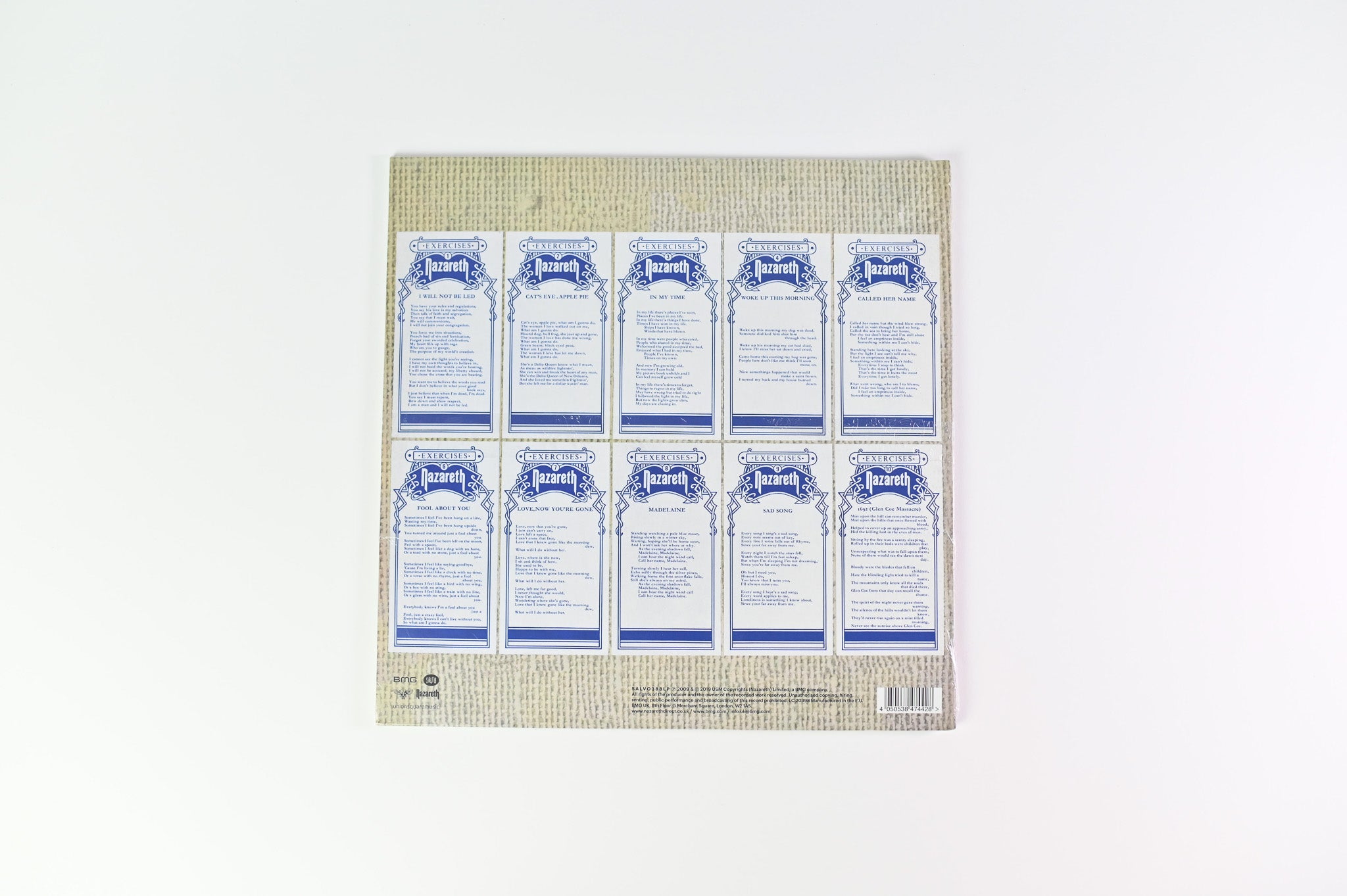 Nazareth - Exercises on Salvo Blue Vinyl Reissue Sealed