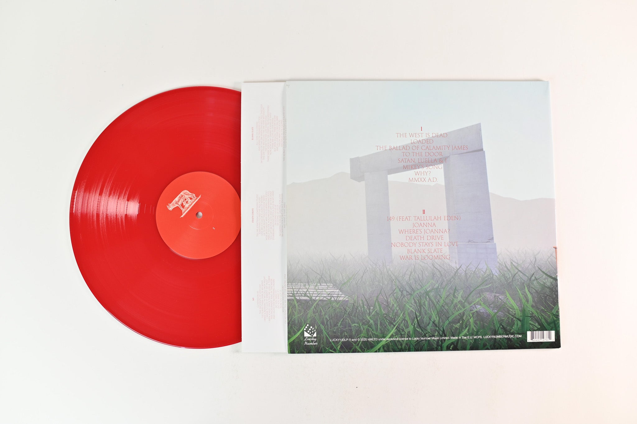 HMLTD - West Of Eden on Lucky Number Ltd Red With 7" Flexi Disc