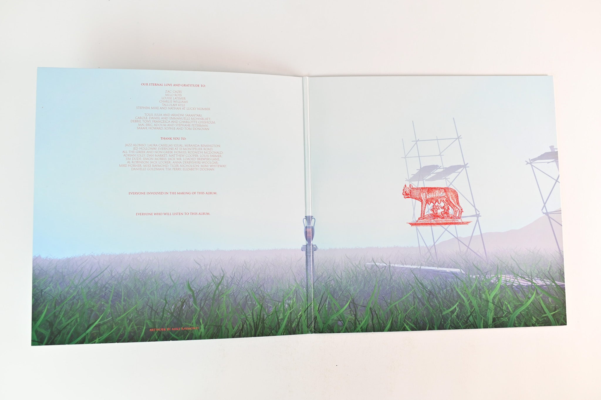 HMLTD - West Of Eden on Lucky Number Ltd Red With 7" Flexi Disc