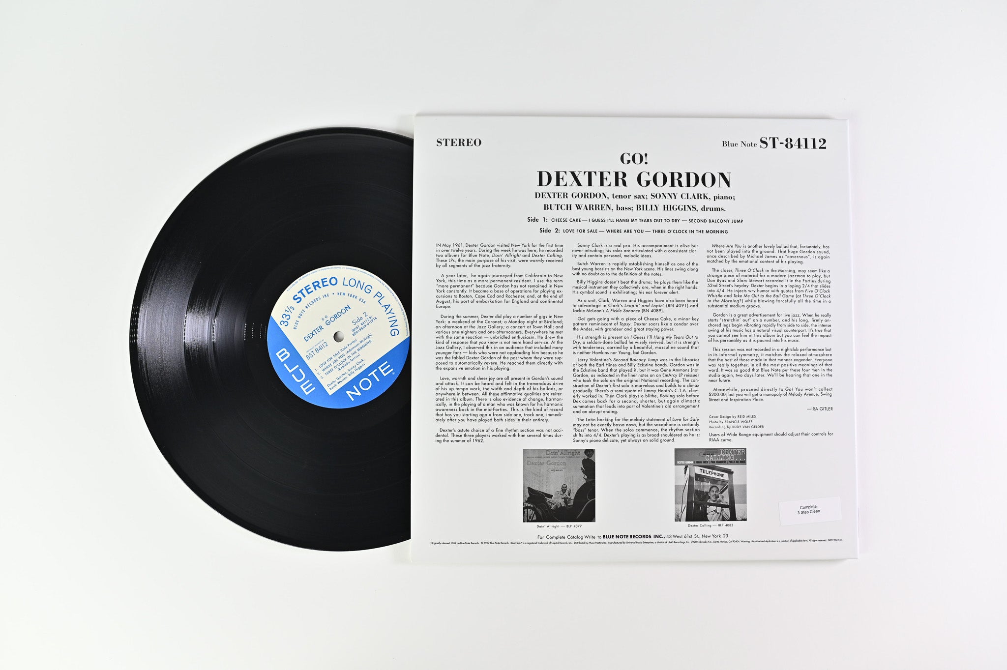 Dexter Gordon - Go! on Blue Note Ltd 180 Gram Music Matters Reissue