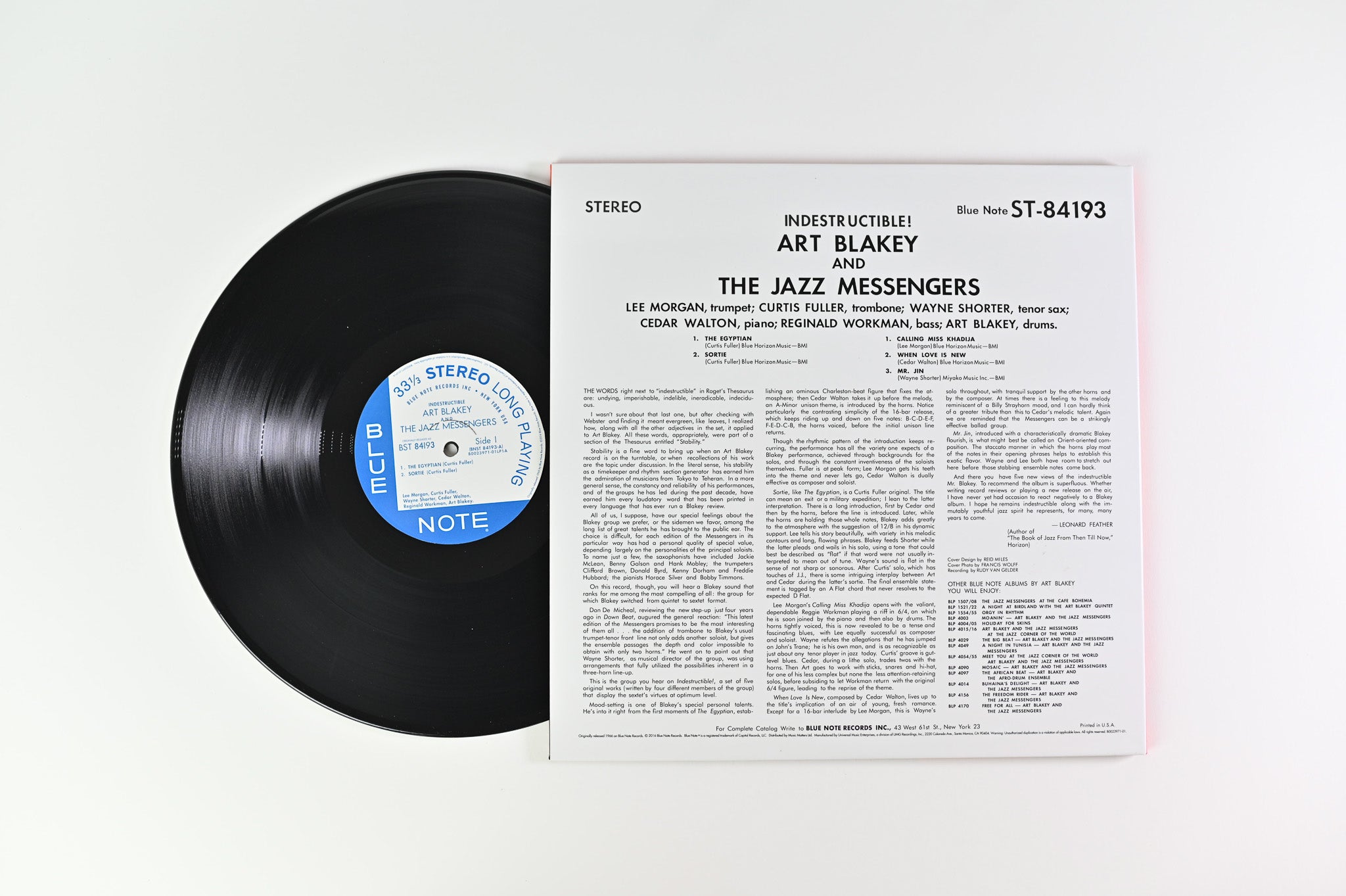 Art Blakey & The Jazz Messengers - Indestructible on Blue Note Ltd 180 Gram Music Matters Reissue