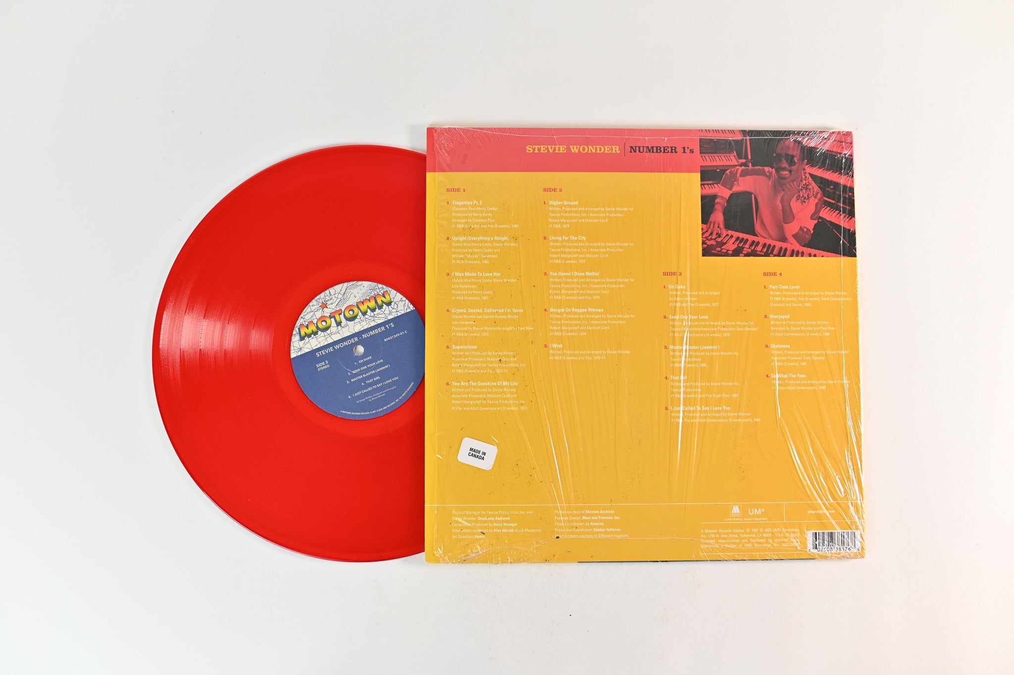 Stevie Wonder - Number 1's on Motown Ltd Red Translucent Target Exclusive Reissue