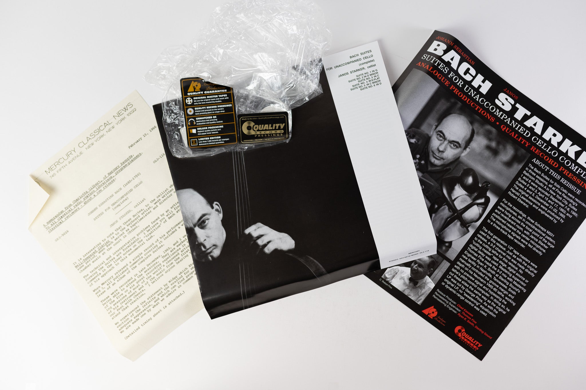 Johann Sebastian Bach - Suites For Unaccompanied Cello Complete on Analogue Productions Deluxe Ltd Box Set