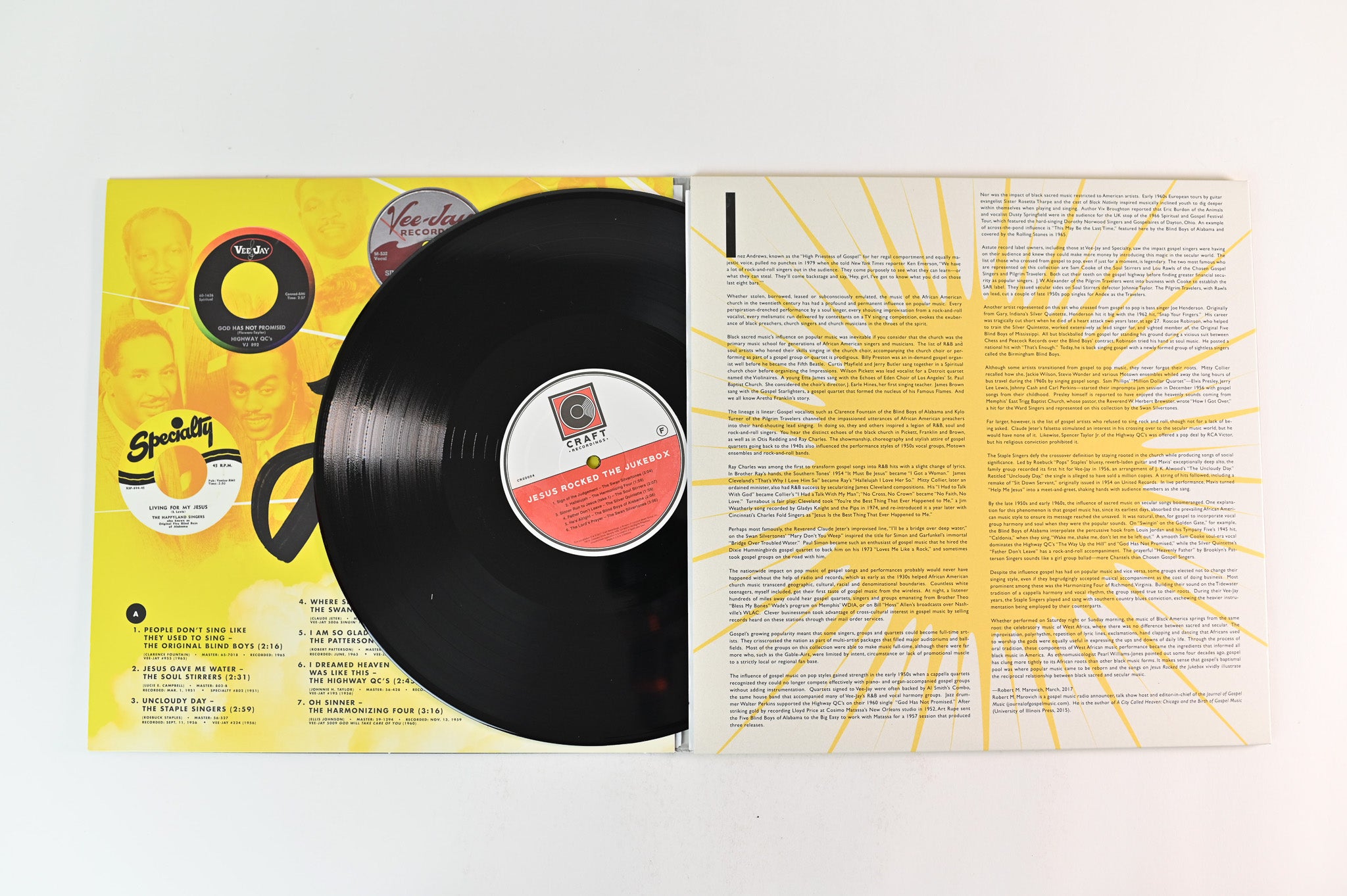 Various - Jesus Rocked The Jukebox (Small Group Black Gospel 1951-1965) on Craft Recordings