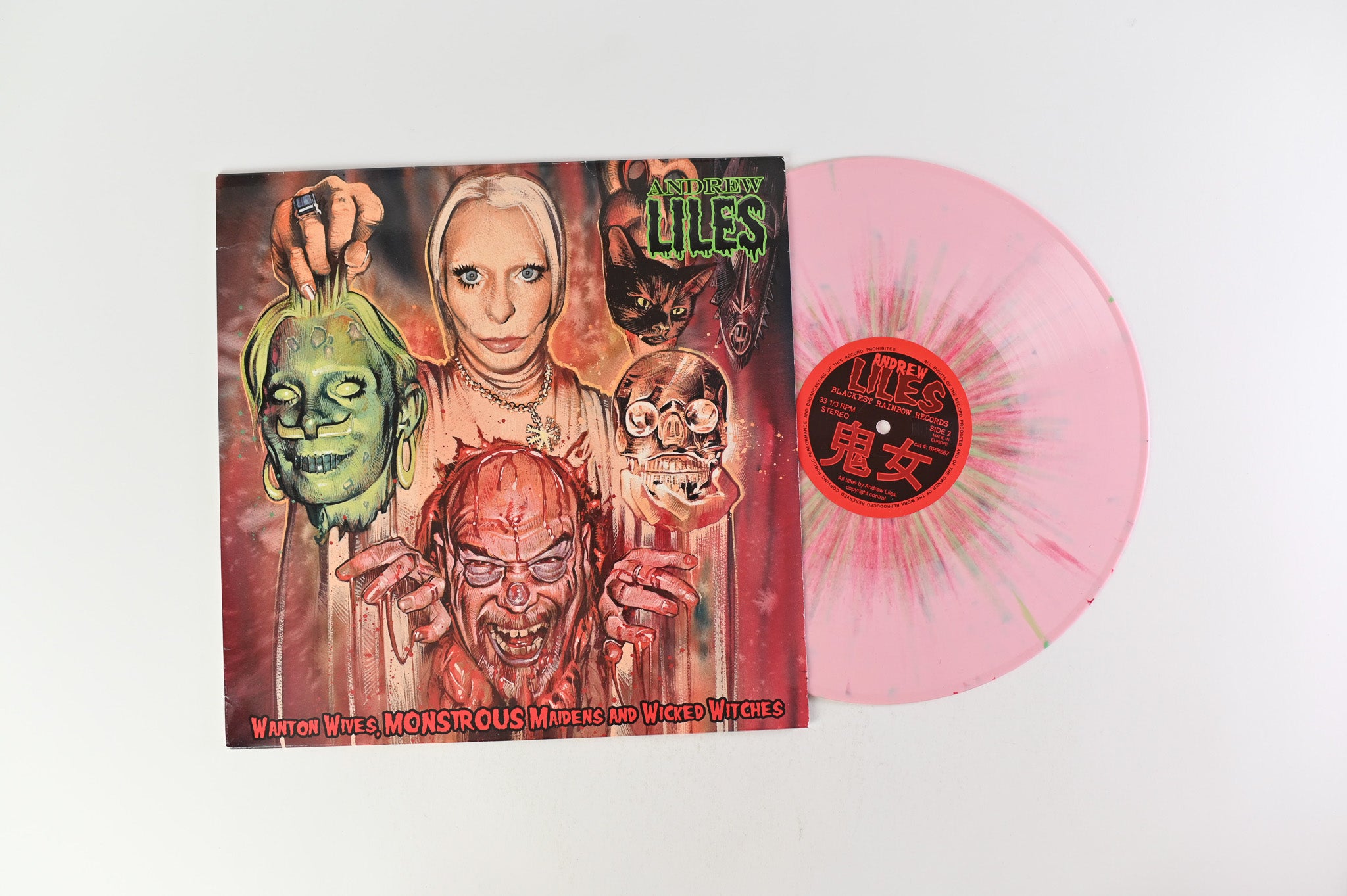 Andrew Liles - Wanton Wives, Monstrous Maidens And Wicked Witches on Blackest Rainbow - Splatter Vinyl