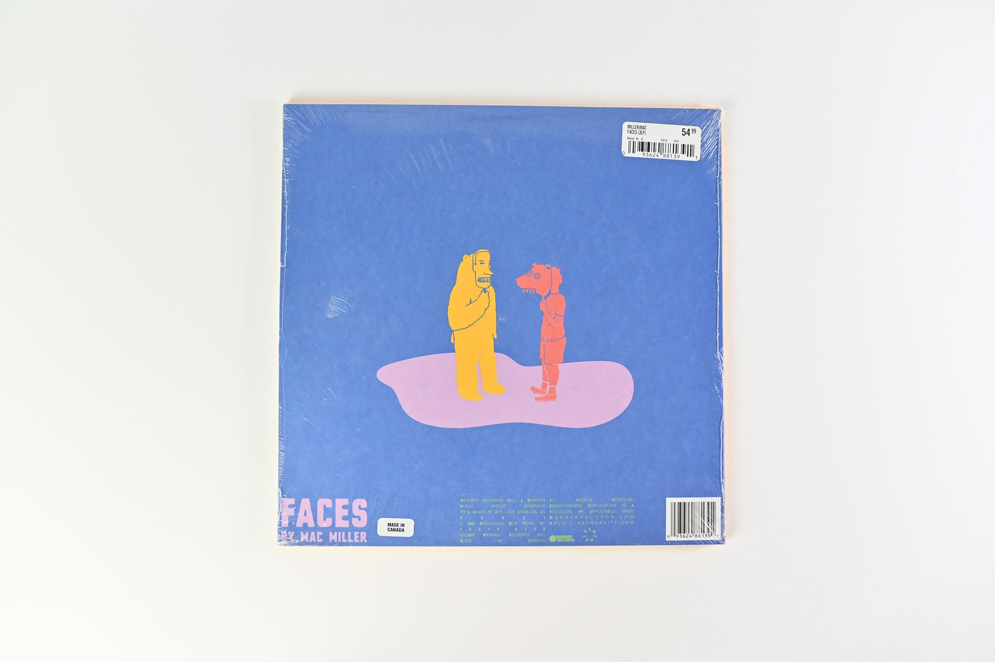Mac Miller - Faces on Warner Yellow Vinyl Reissue Sealed