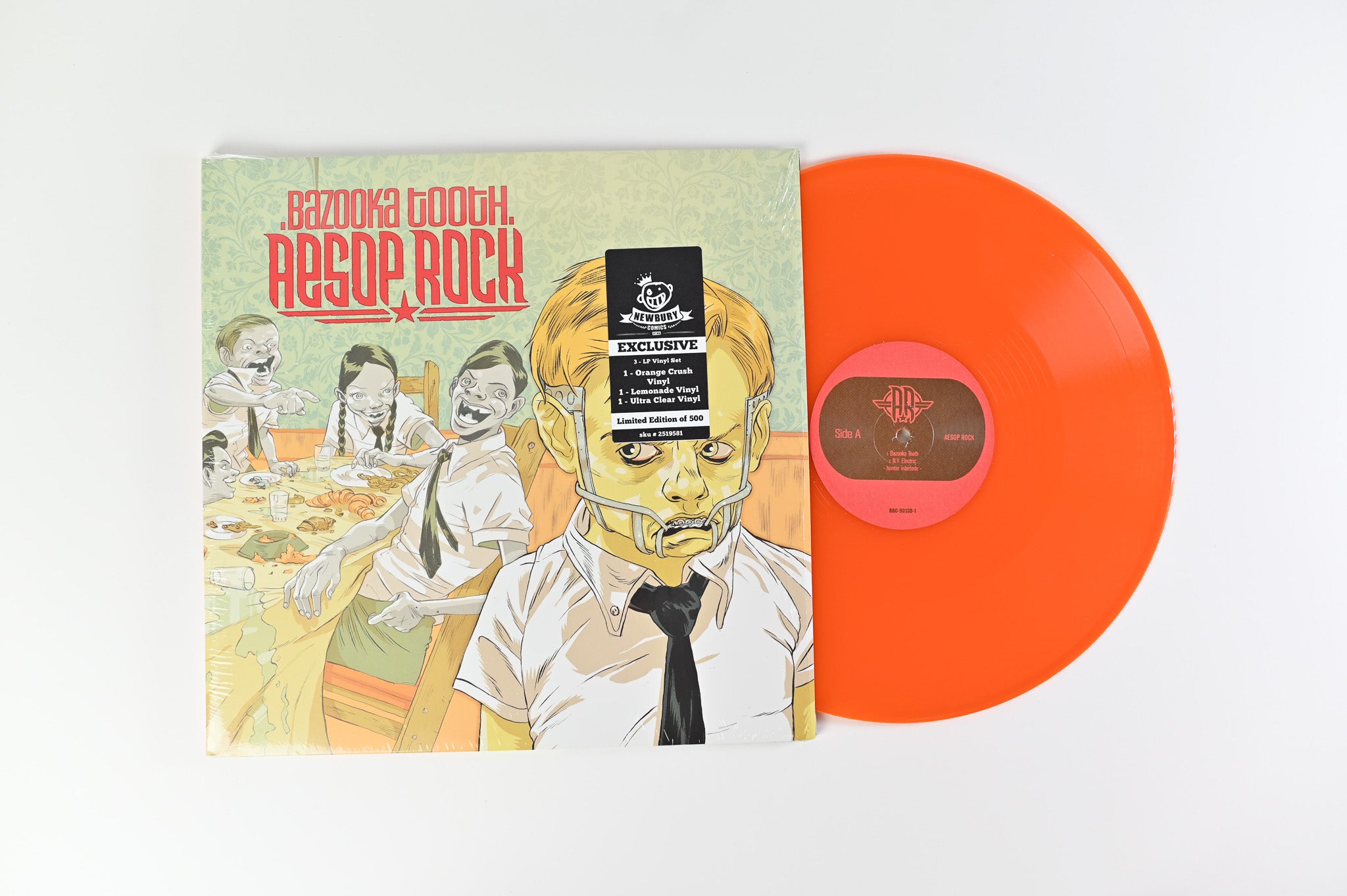 Aesop Rock - Bazooka Tooth on Block Block Chop Ltd Orange / Lemonade / Clear Reissue
