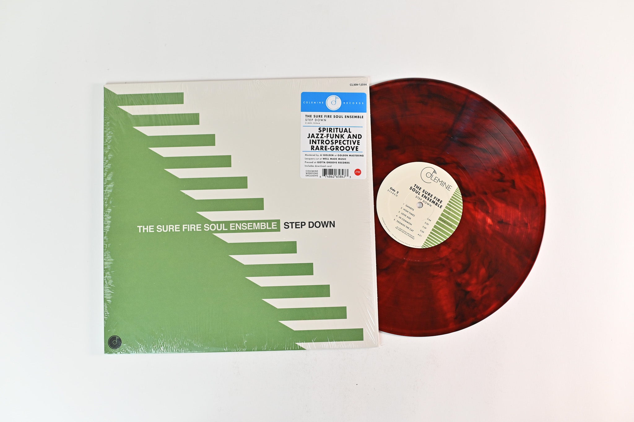 The Sure Fire Soul Ensemble - Step Down on Colemine Ltd Red Fire Vinyl
