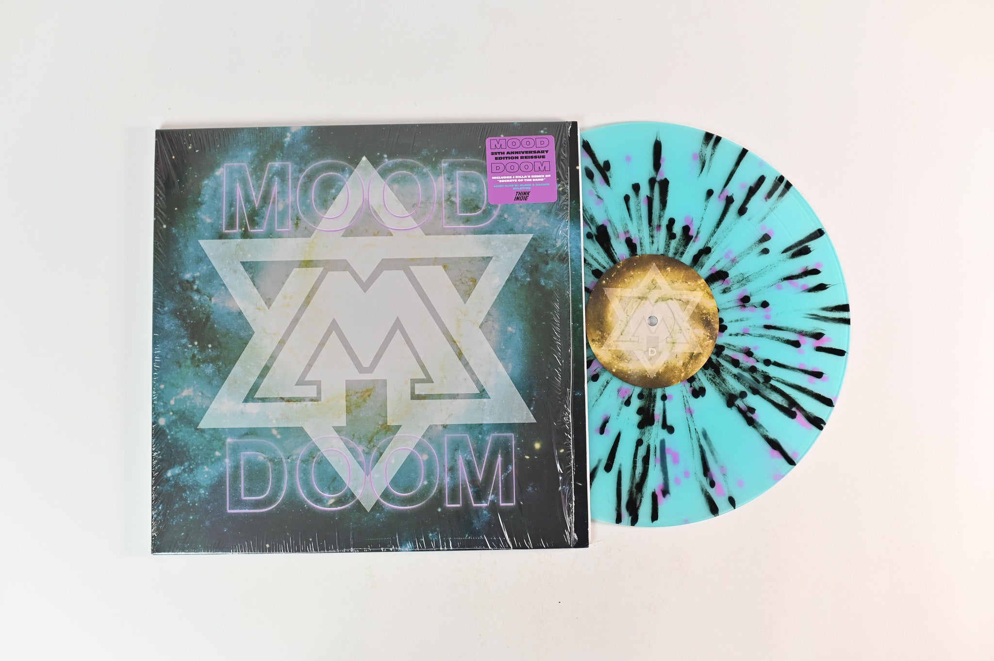 Mood - Doom on Space Invadaz Light Blue w/ Black & Orchid Splatter Reissue