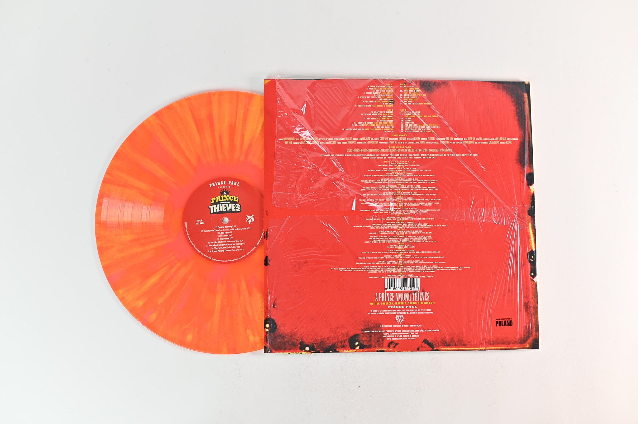 Prince Paul - A Prince Among Thieves on Tommy Boy Ltd Yellow & Red Splatter Reissue