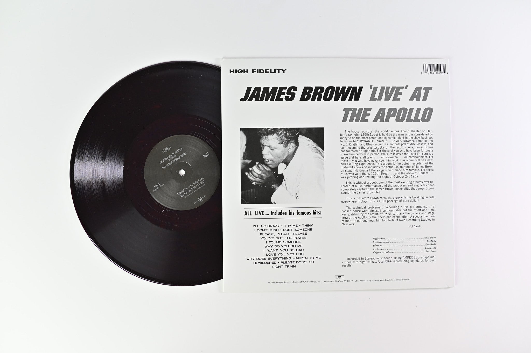 James Brown - 'Live' At The Apollo on Polydor Purple Vinyl Reissue