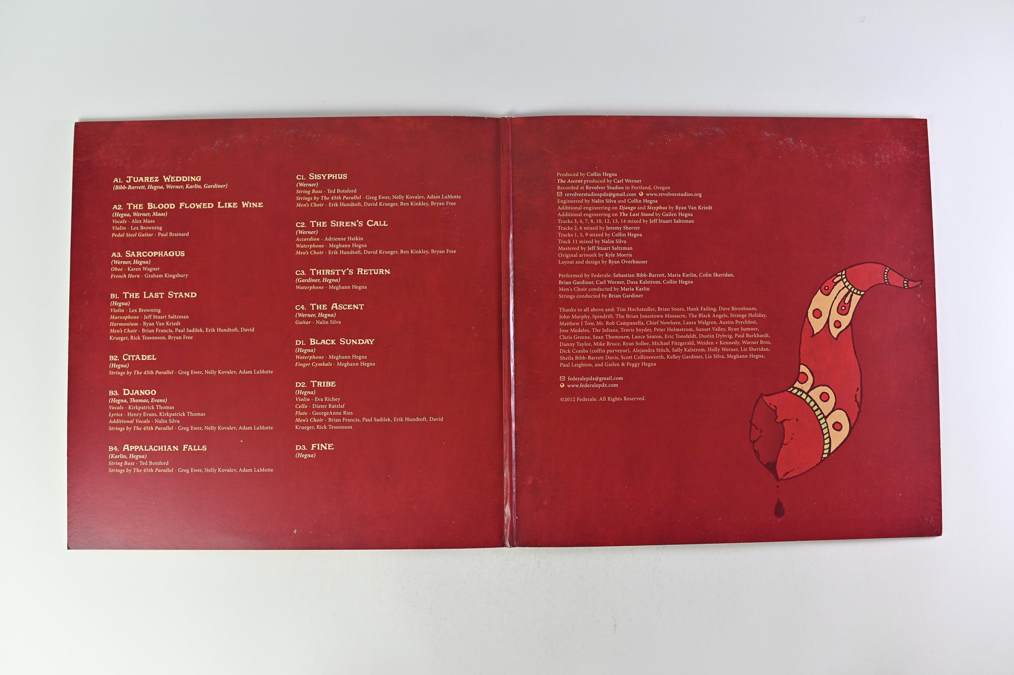 Federale - The Blood Flowed Like Wine on Federale Records