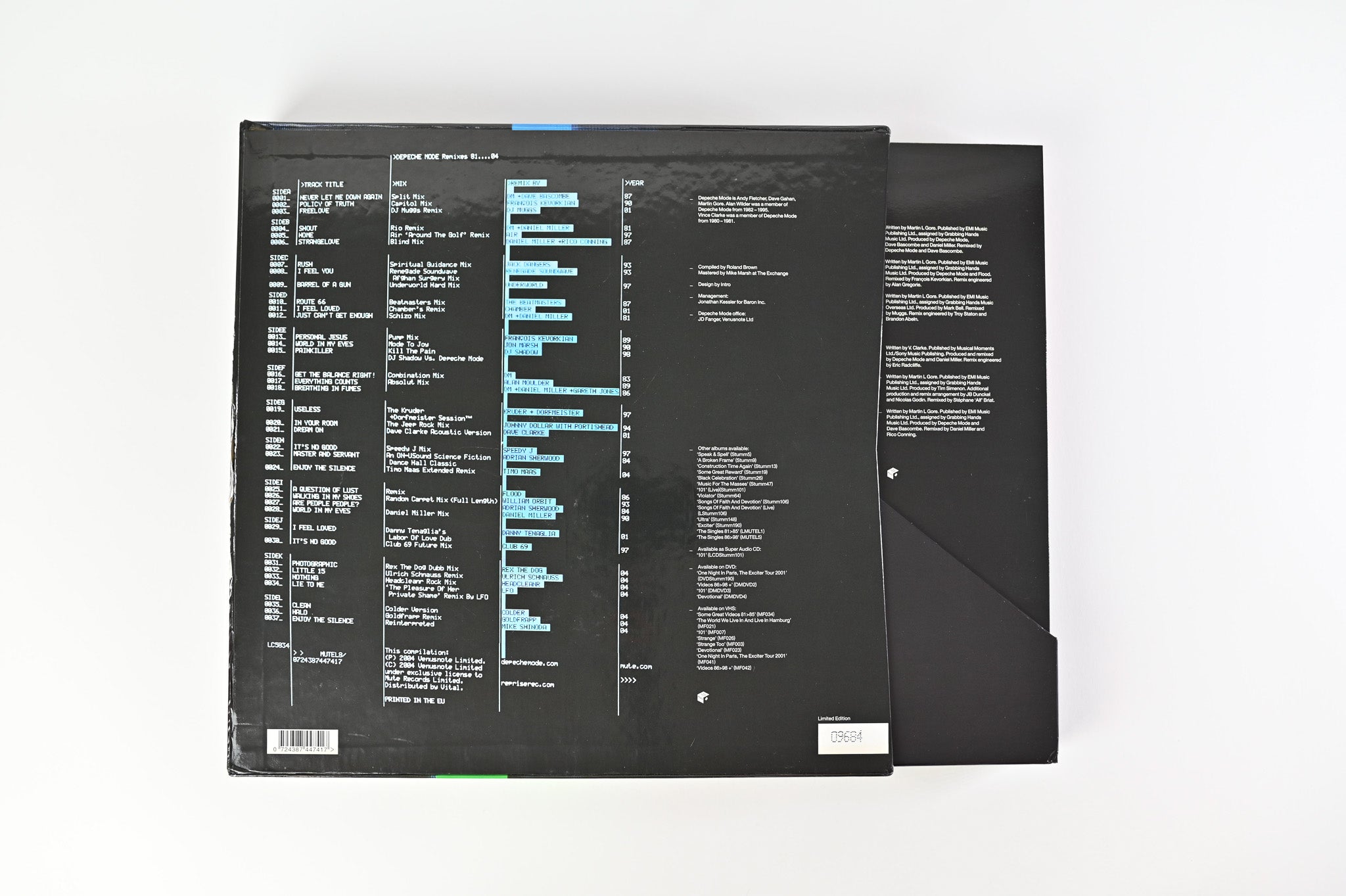 Depeche Mode - Remixes 81····04 on Mute Ltd Numbered Box Set