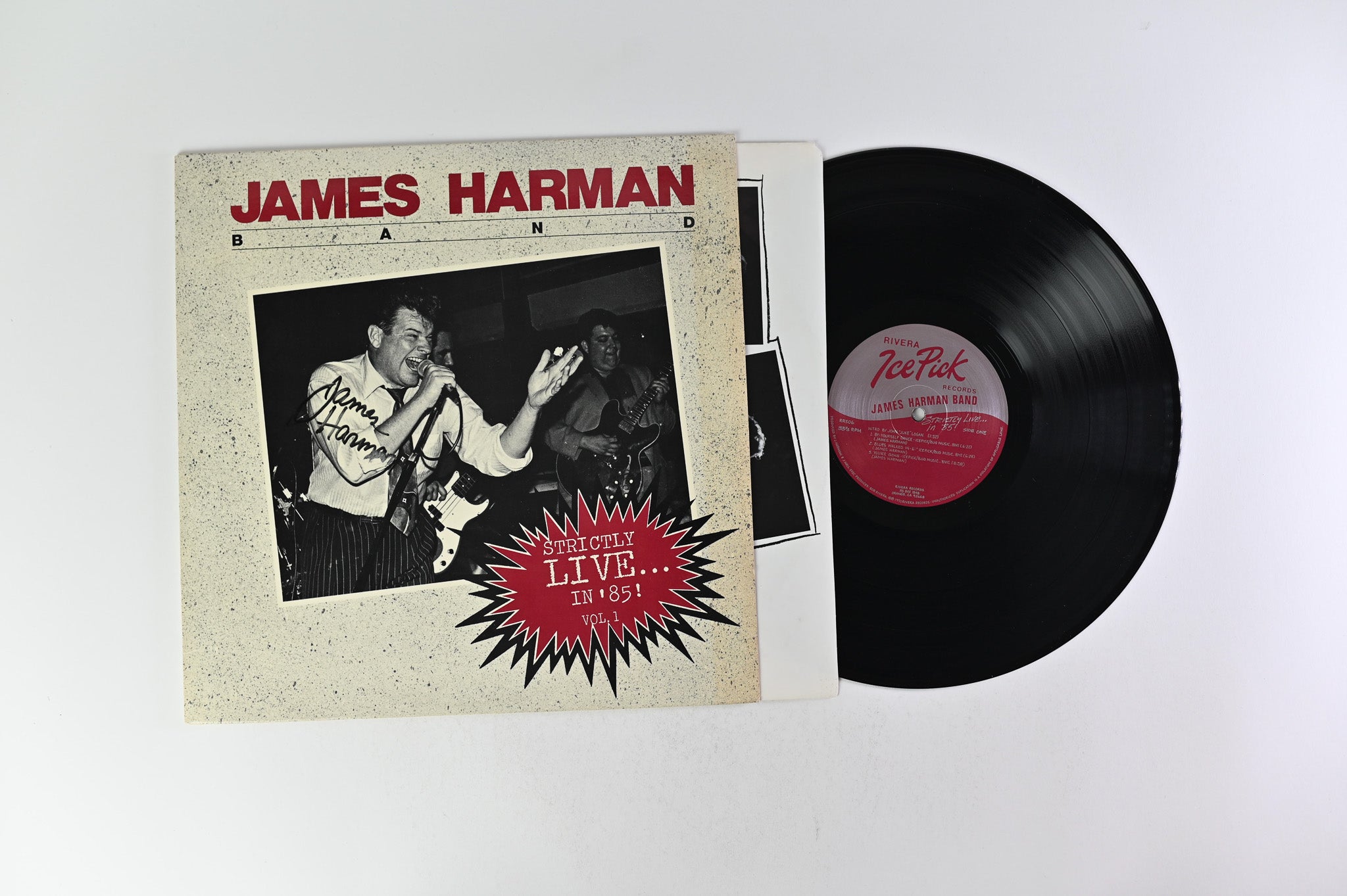 James Harman Band – Strictly Live... In '85! Vol. 1 on Rivera Records / Ice Pick Records