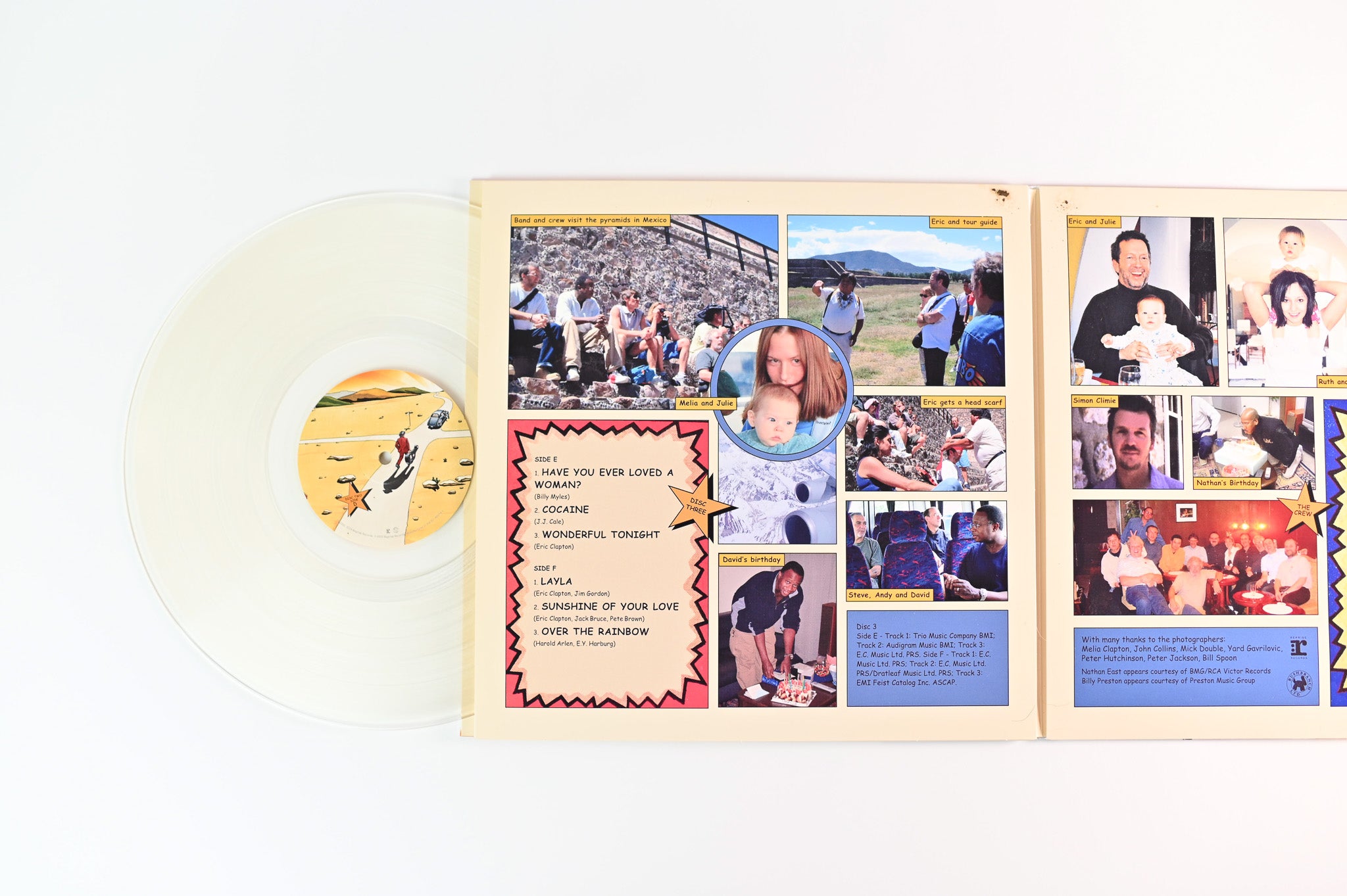 Eric Clapton - One More Car, One More Rider on Reprise RSD 2019 Ltd Clear Vinyl Reissue