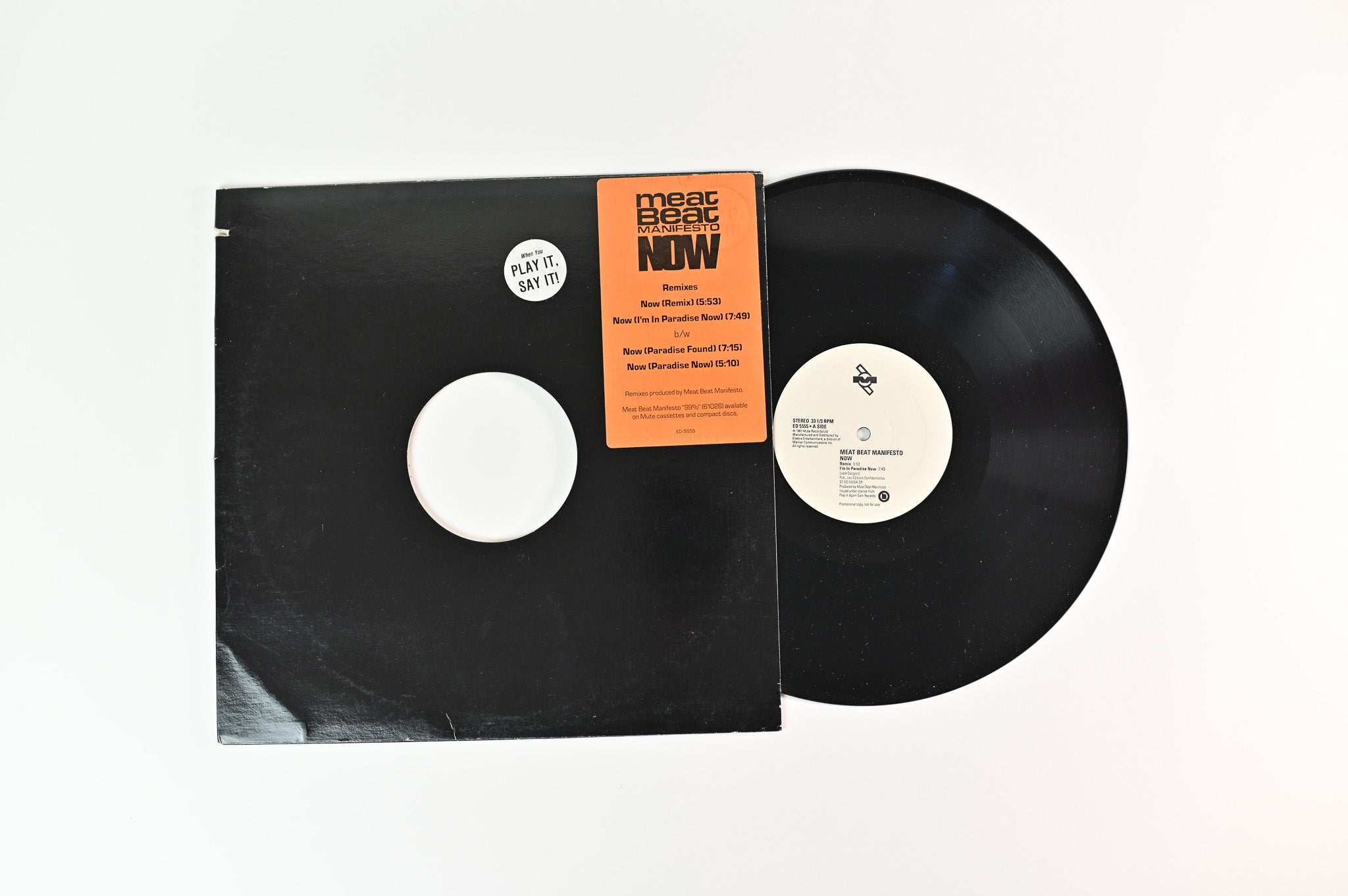 Meat Beat Manifesto - Now on Elektra 12"