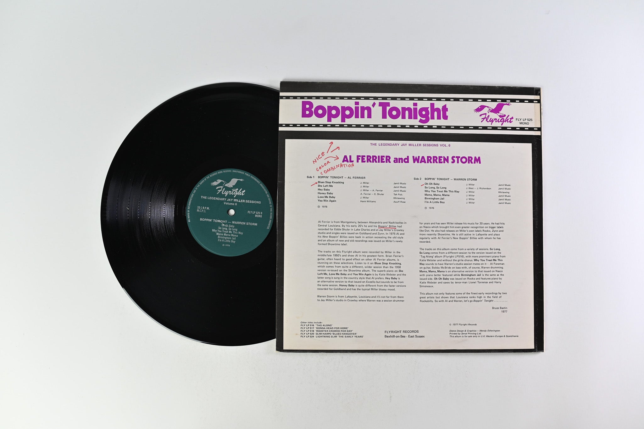 Al Ferrier And Warren Storm - Boppin' Tonight on Flyright Records