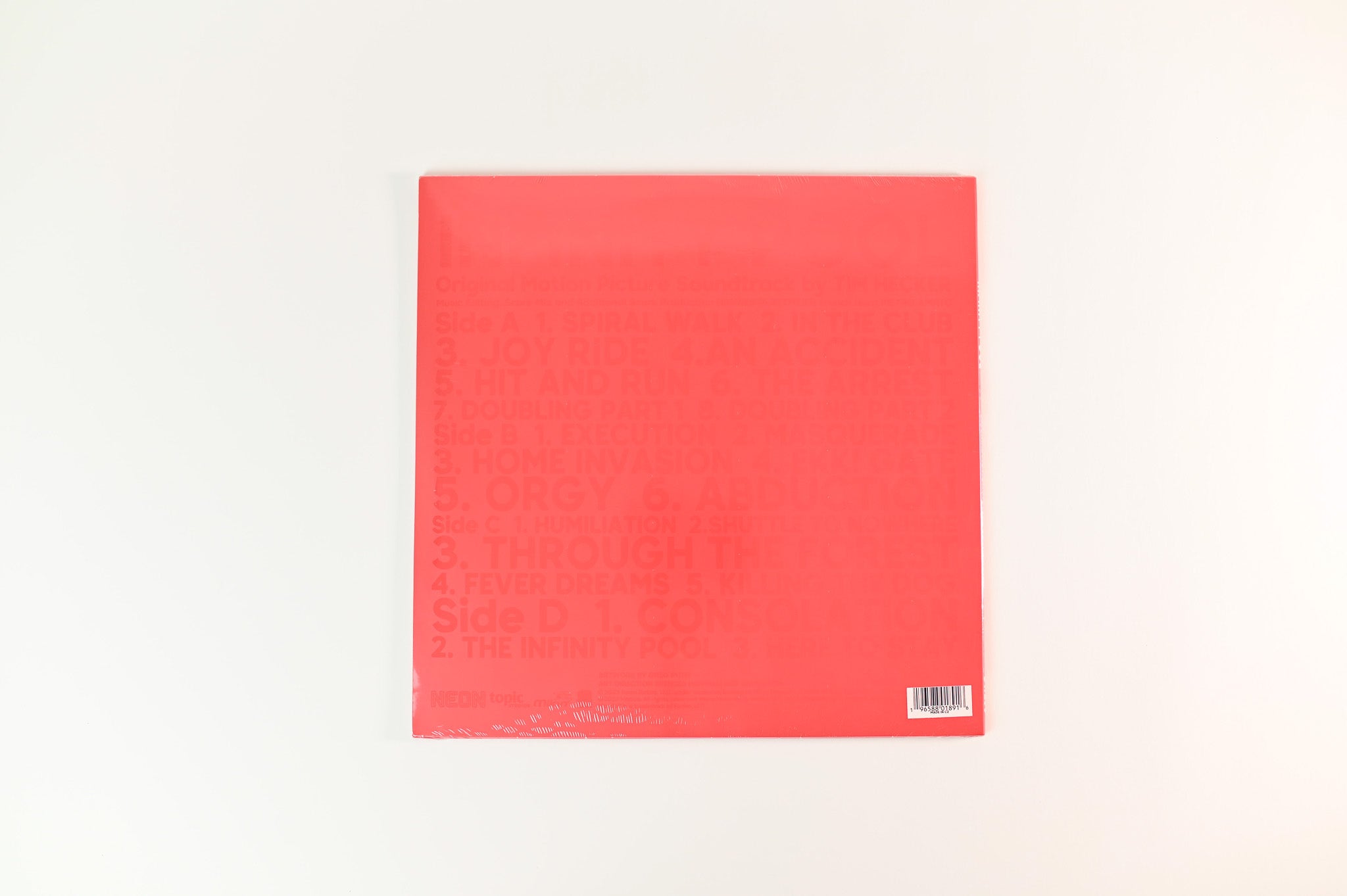 Tim Hecker - Infinity Pool (Original Motion Picture Soundtrack) on Death Waltz Red Clear Sealed