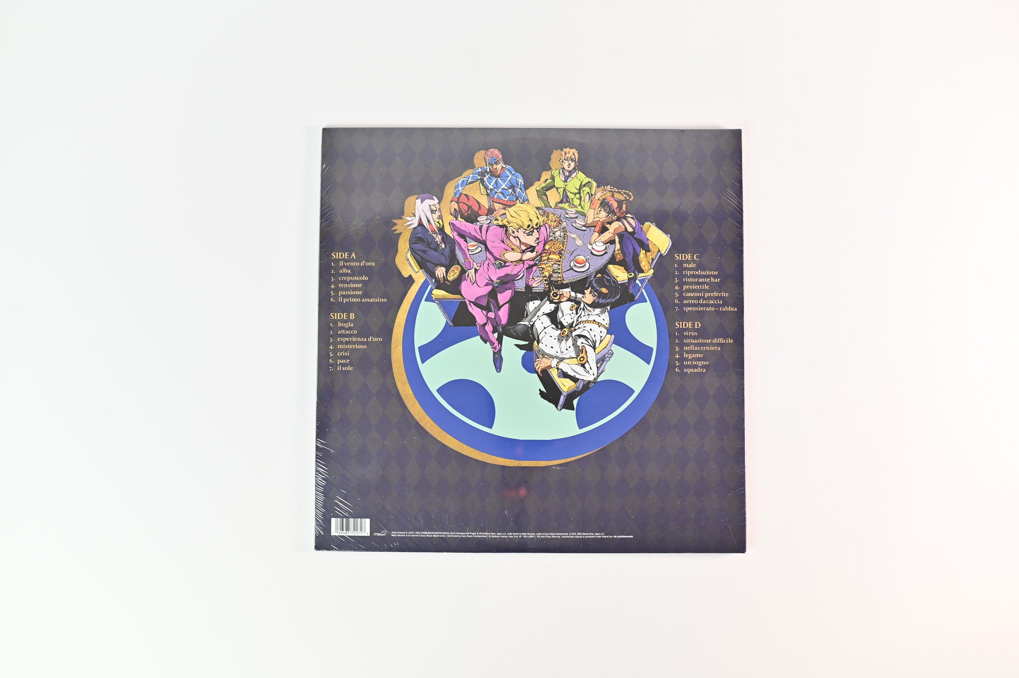 Yugo Kanno - Jojo's Bizarre Adventure: Golden Wind O.S.T Overture on Milan Yellow With Red Marble Sealed