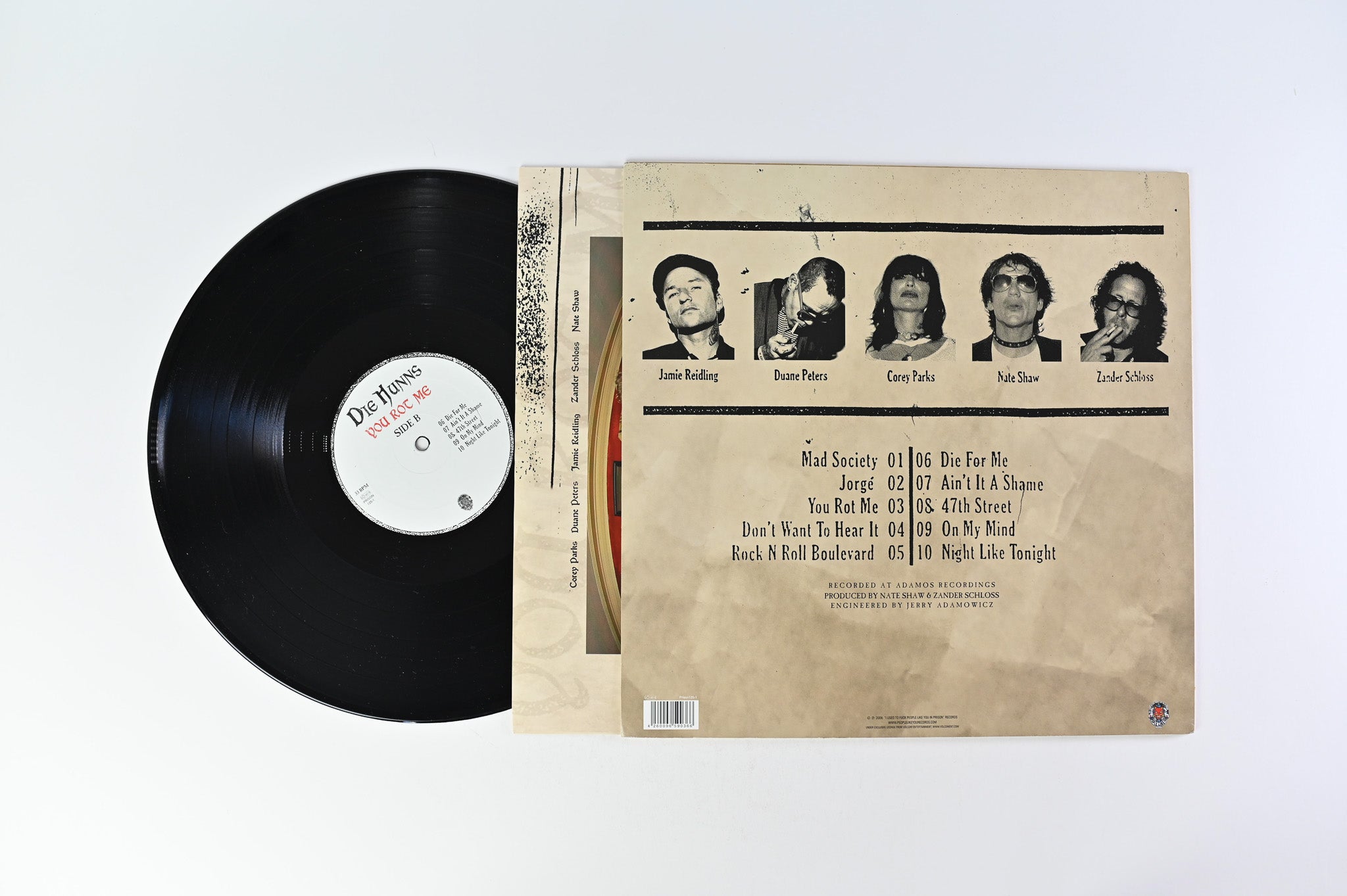 Die Hunns - You Rot Me on I Used To Fuck People Like You In Prison Records