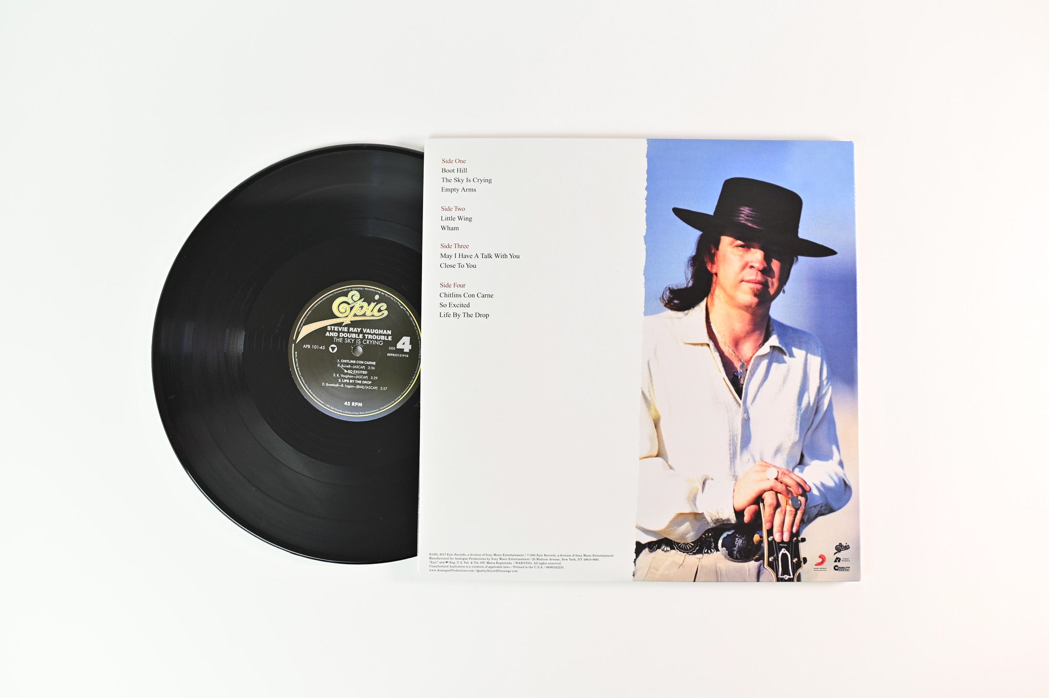 Stevie Ray Vaughan & Double Trouble - The Sky Is Crying on Analogue Productions 45 RPM Reissue