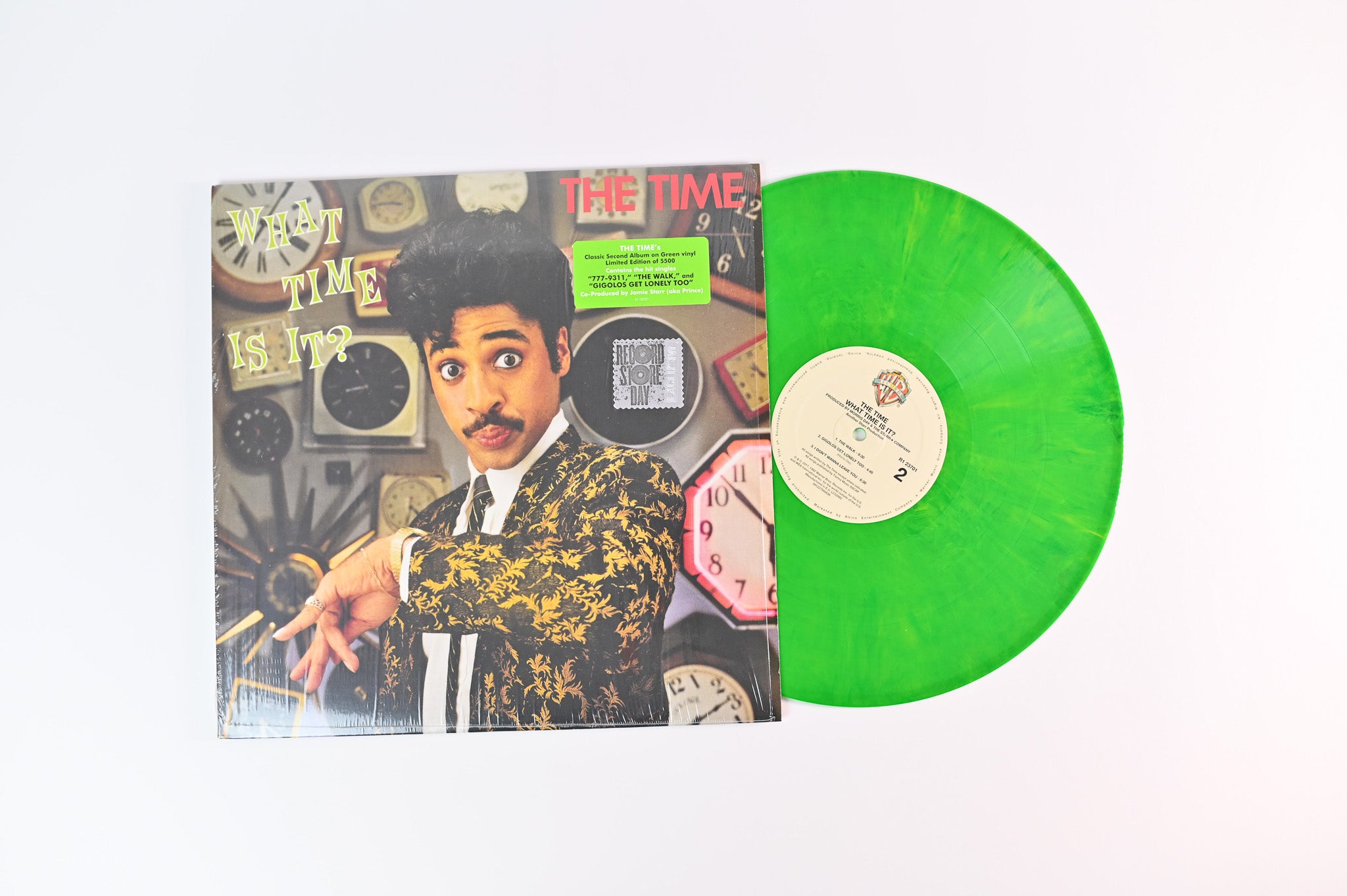 The Time - What Time Is It? on Warner RSD 2017 Ltd Green Vinyl Reissue