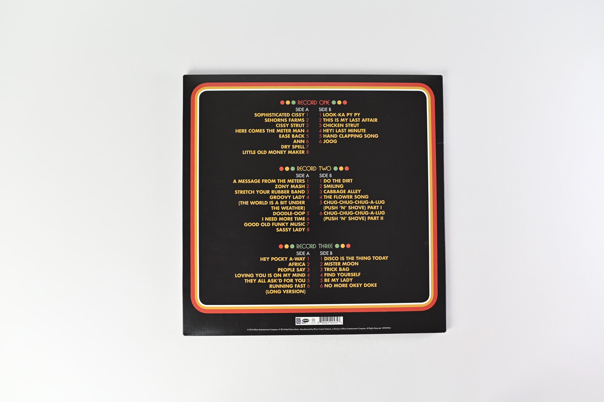 The Meters - A Message From The Meters (The Complete Josie, Reprise & Warner Bros. Singles 1968-1977) on Real Gone RSD Ltd Red Yellow Green Vinyl