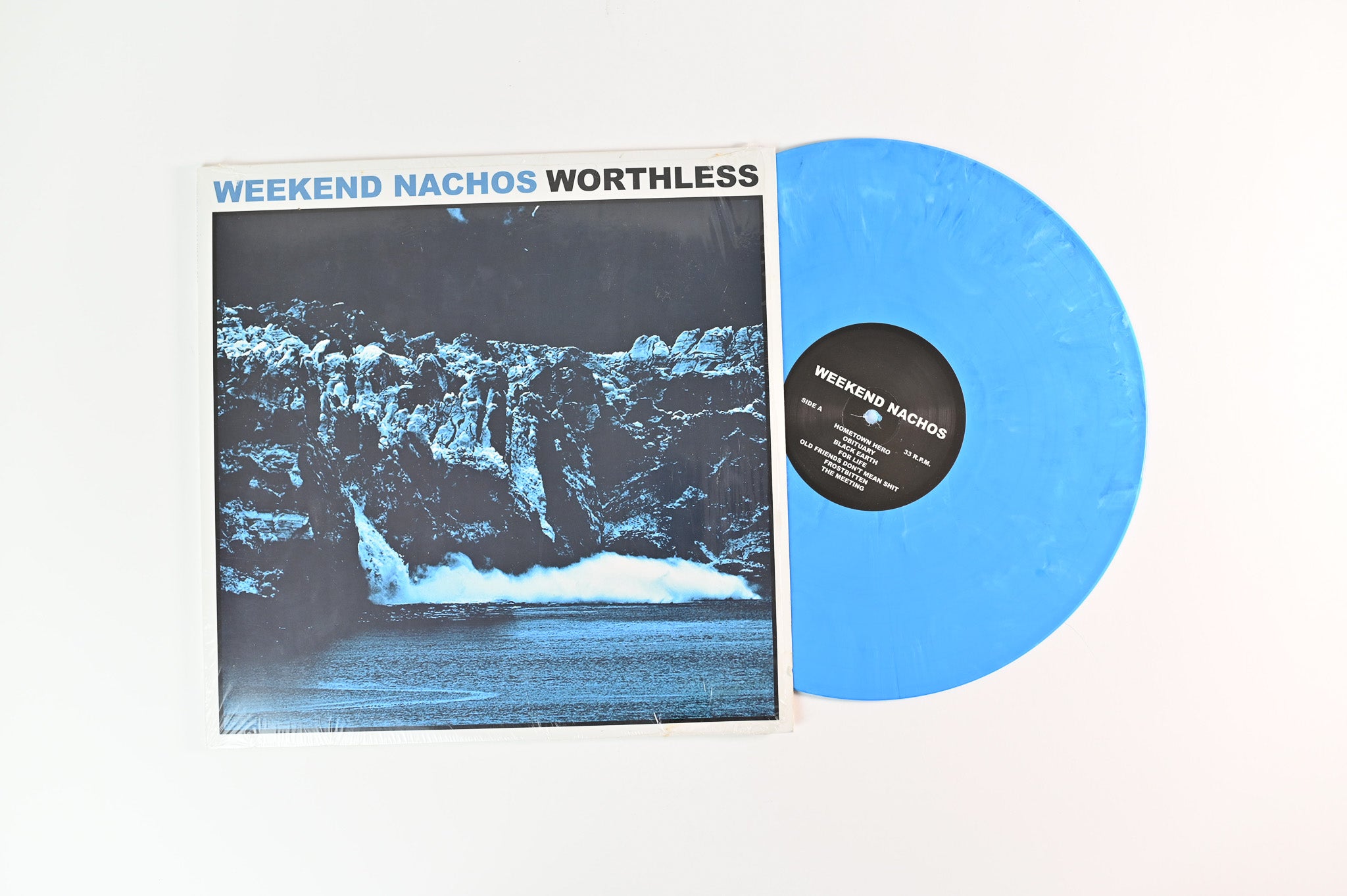 Weekend Nachos - Worthless on Deep Six Records - Blue & White Marble Vinyl