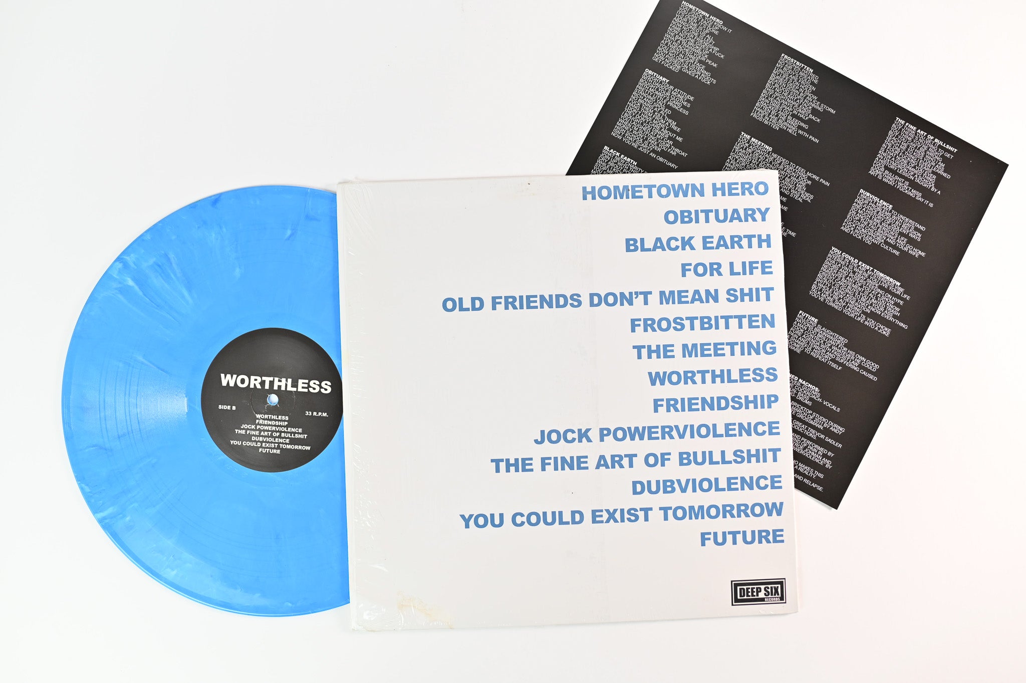 Weekend Nachos - Worthless on Deep Six Records - Blue & White Marble Vinyl