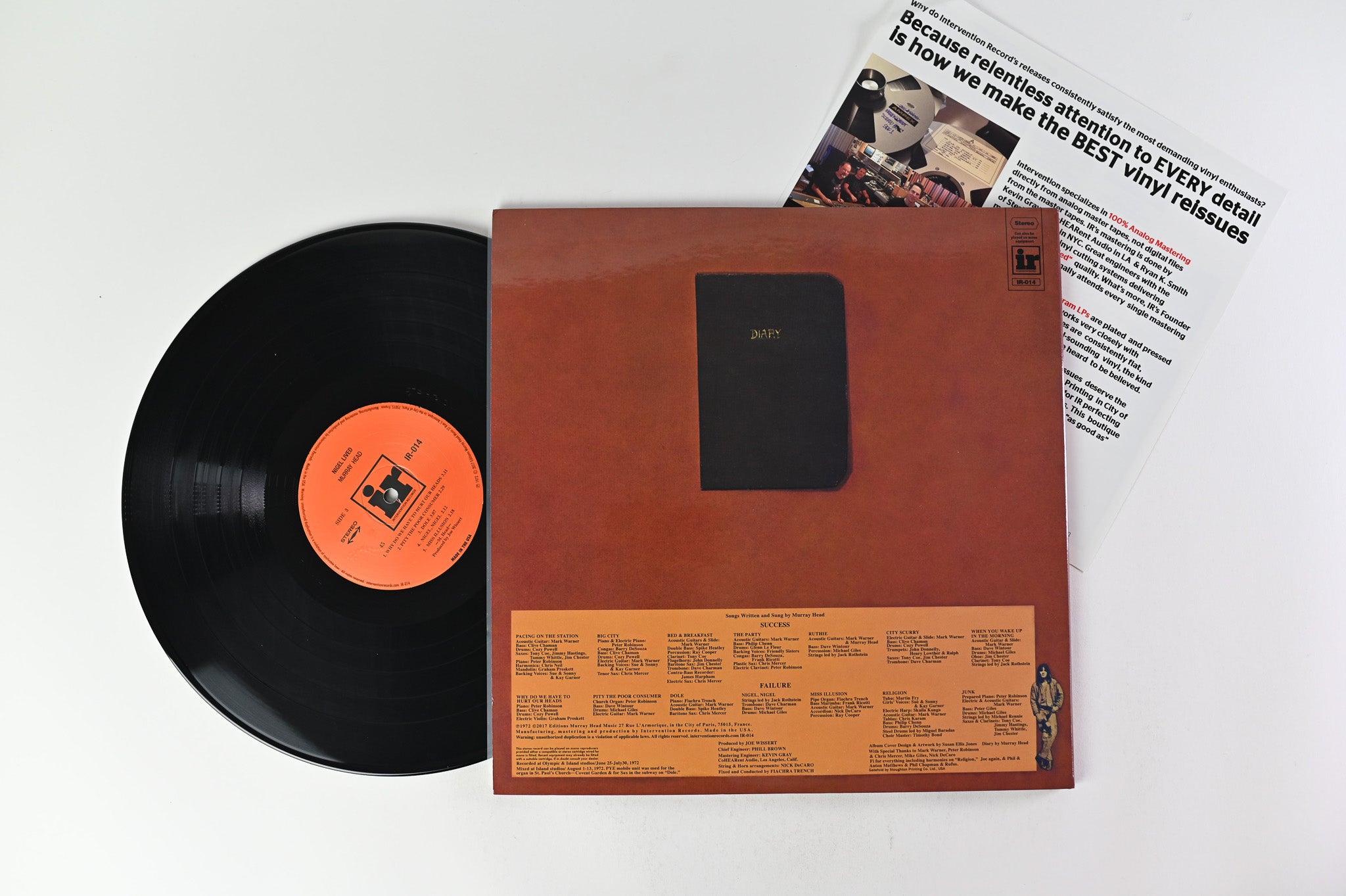 Murray Head - Nigel Lived on Intervention Records