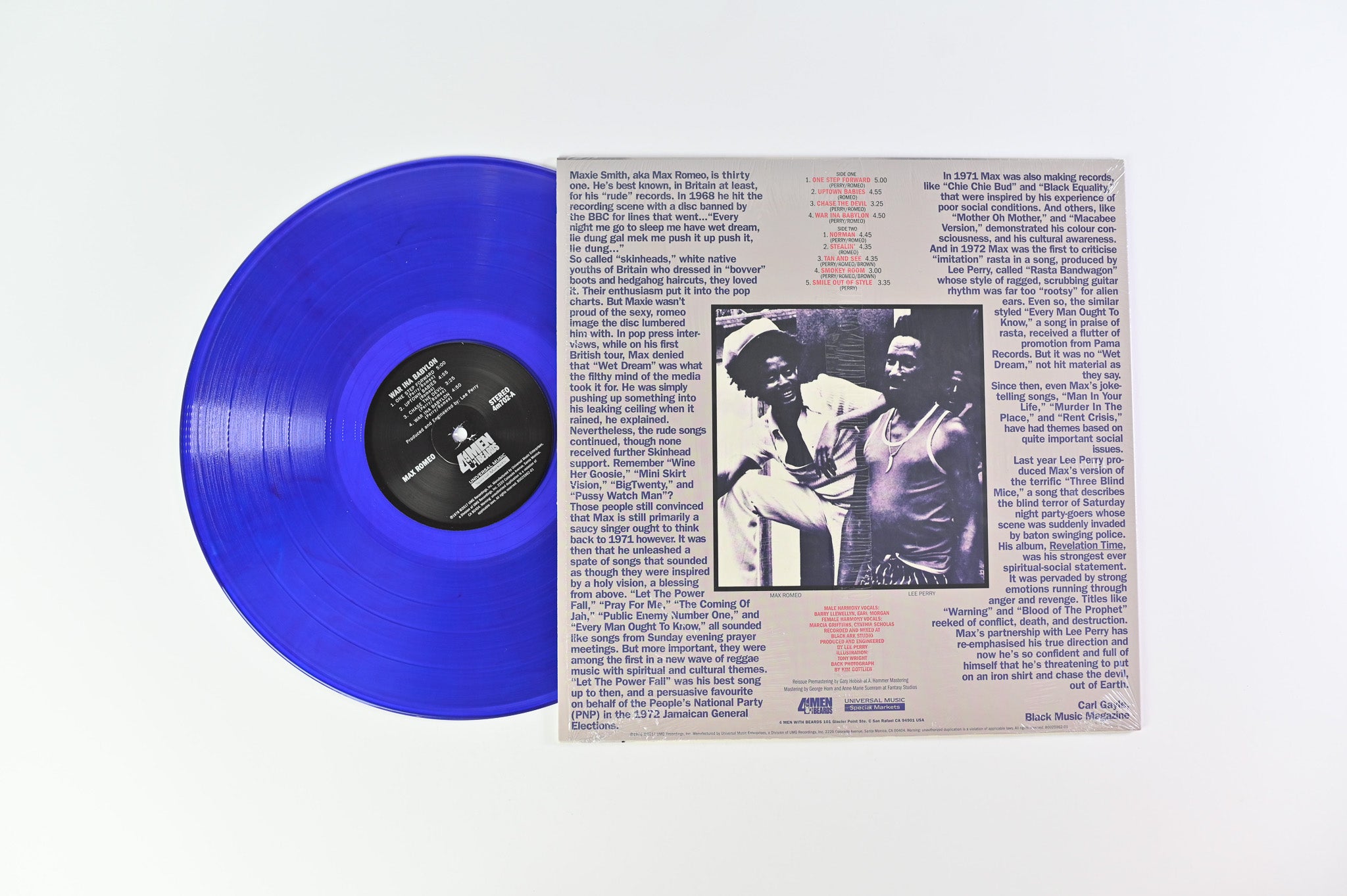 Max Romeo - War Ina Babylon on 4 Men With Beards Violet Vinyl Reissue
