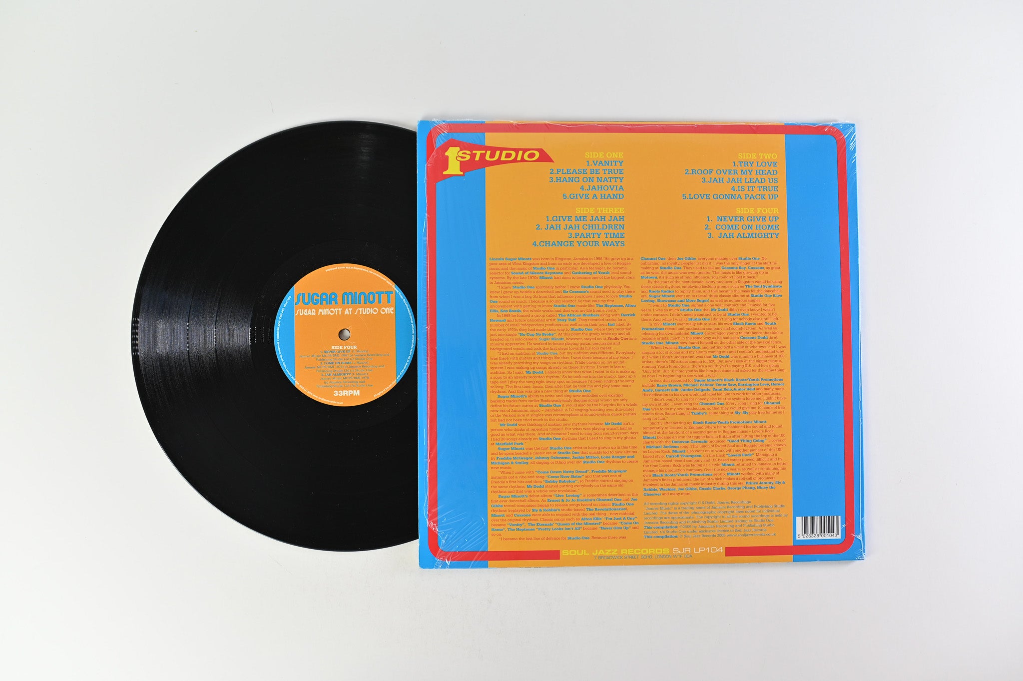 Sugar Minott - Sugar Minott At Studio One on Soul Jazz Repress