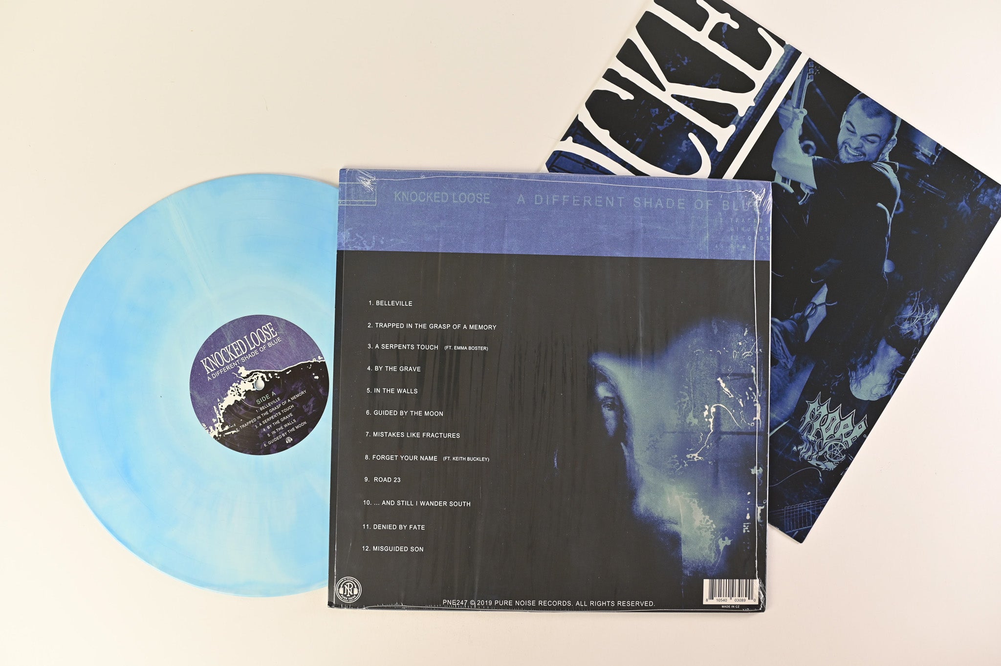Knocked Loose - A Different Shade of Blue on Pure Noise Blue & White Galaxy