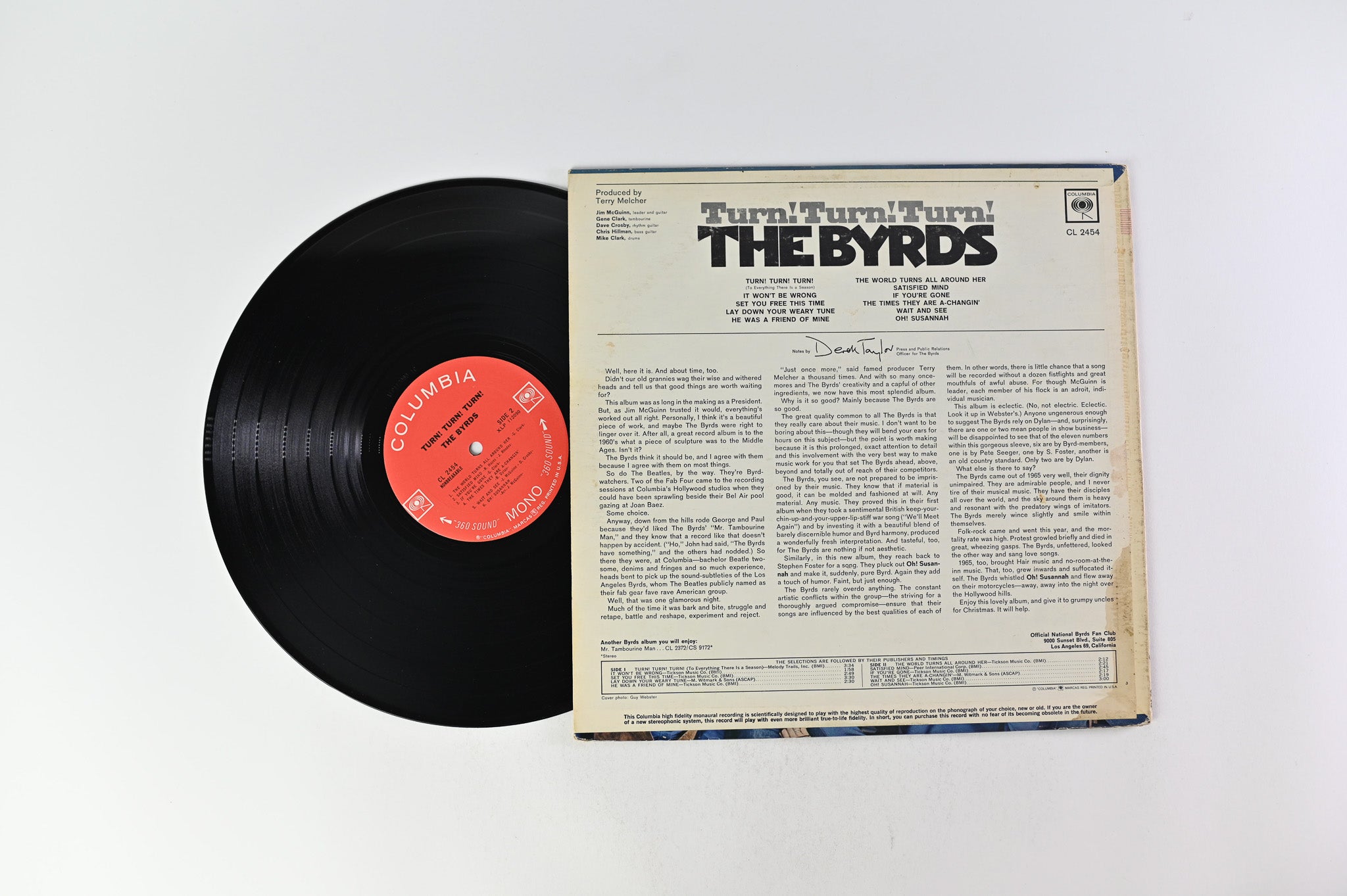 The Byrds - Turn! Turn! Turn! on Columbia - Mono