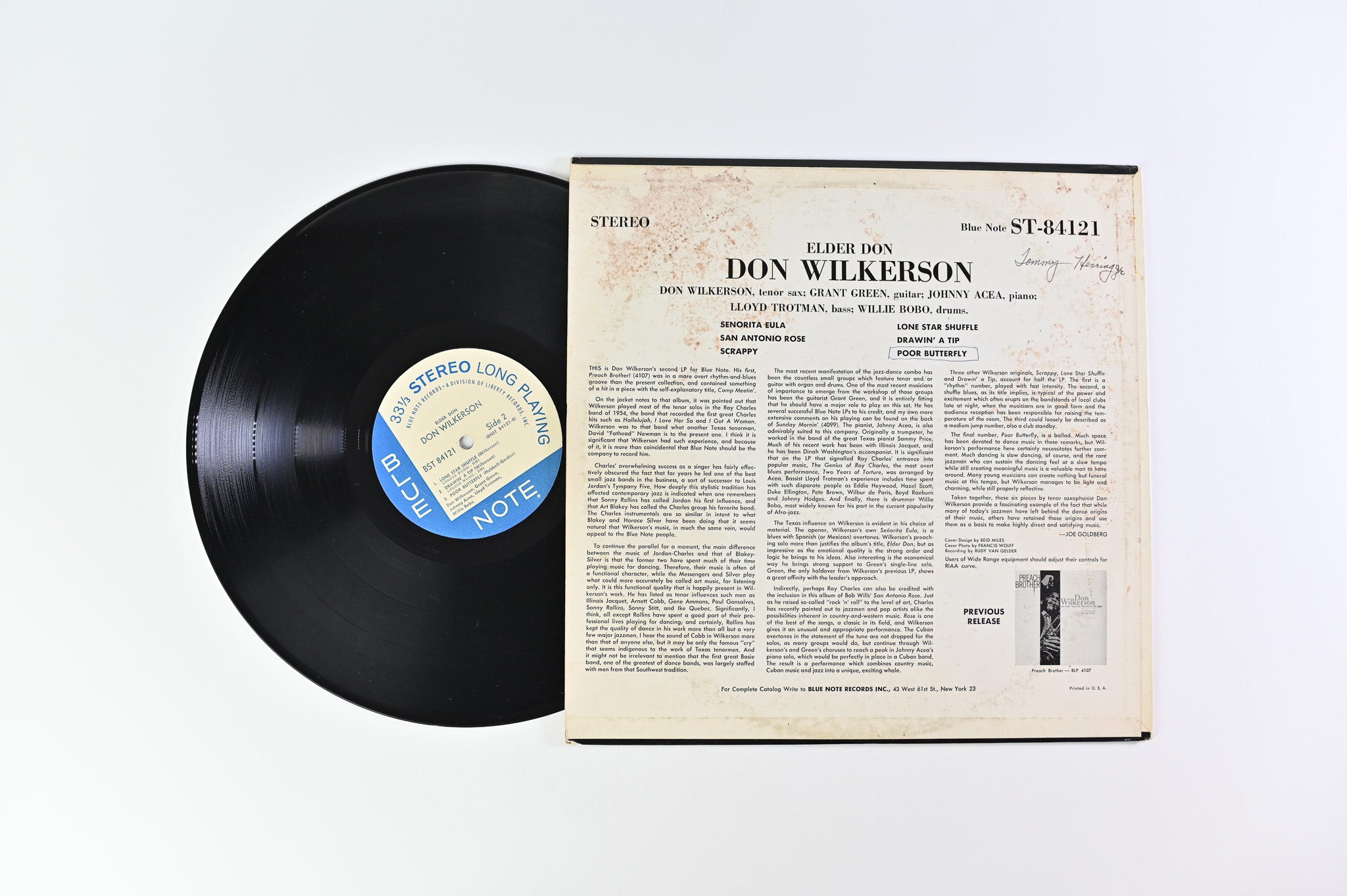Don Wilkerson - Elder Don on Blue Note Stereo Liberty Reissue