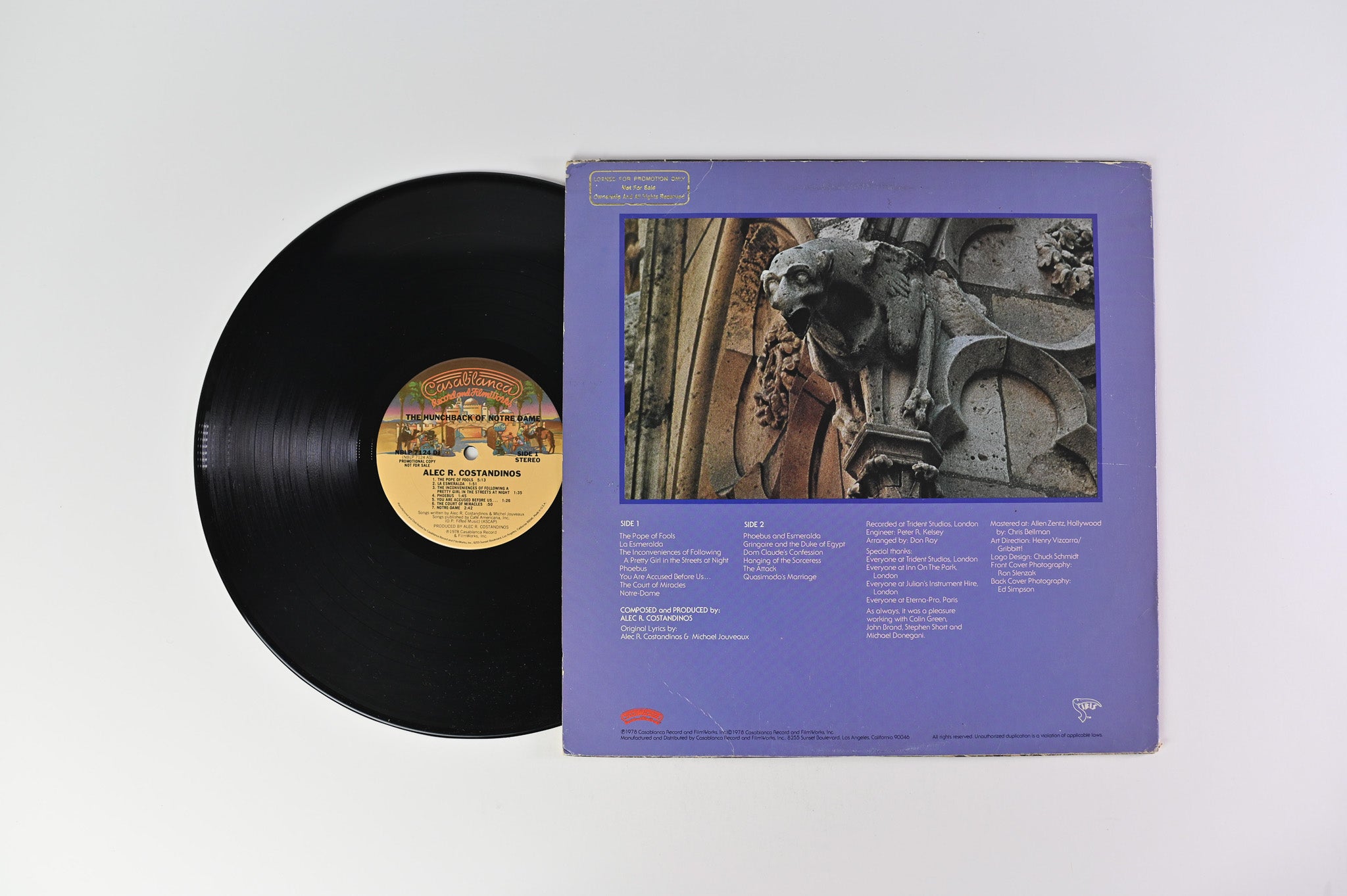 Alec R. Costandinos - The Hunchback Of Notre Dame (Includes Special 12" Disco Single Remix) on Casablanca