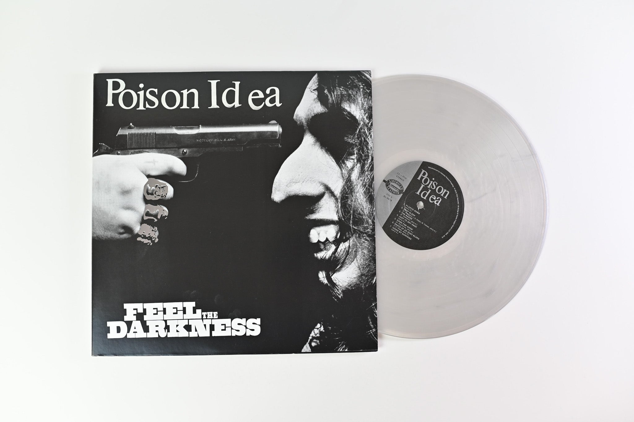 Poison Idea - Feel The Darkness on American Leather Silver Translucent