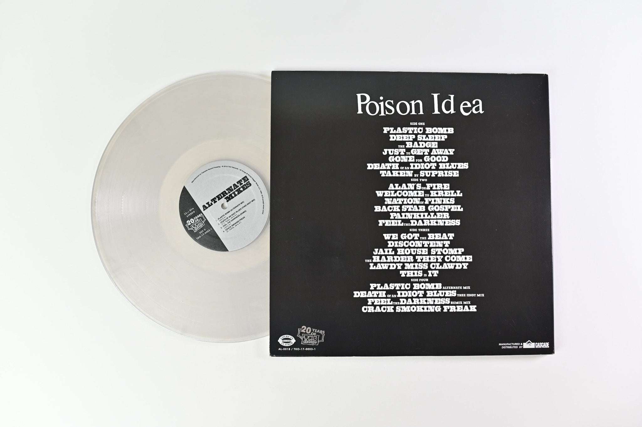 Poison Idea - Feel The Darkness on American Leather Silver Translucent