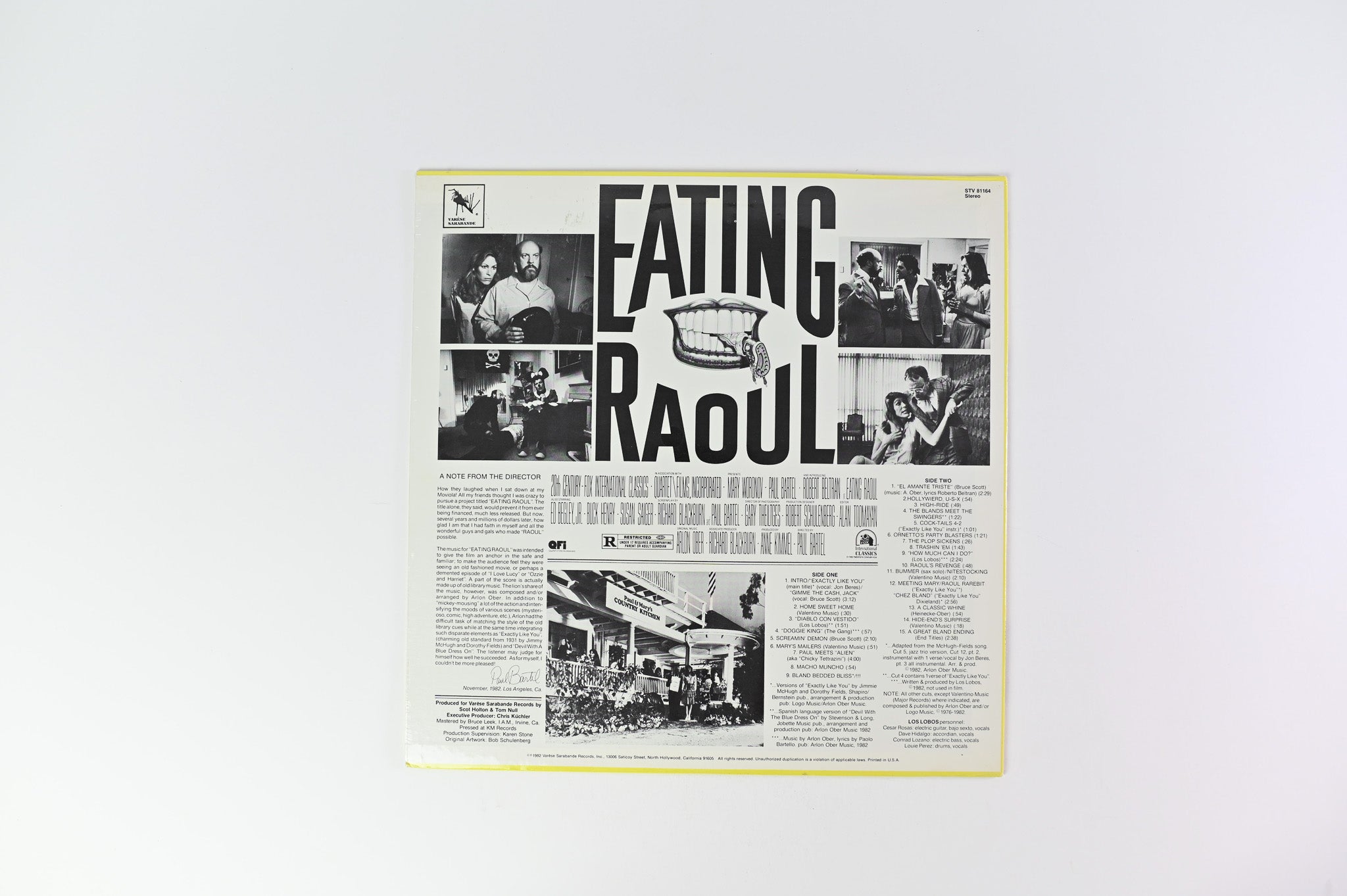 Arlon Ober - Eating Raoul - Original Motion Picture Soundtrack on Varese Sarabande Records Sealed