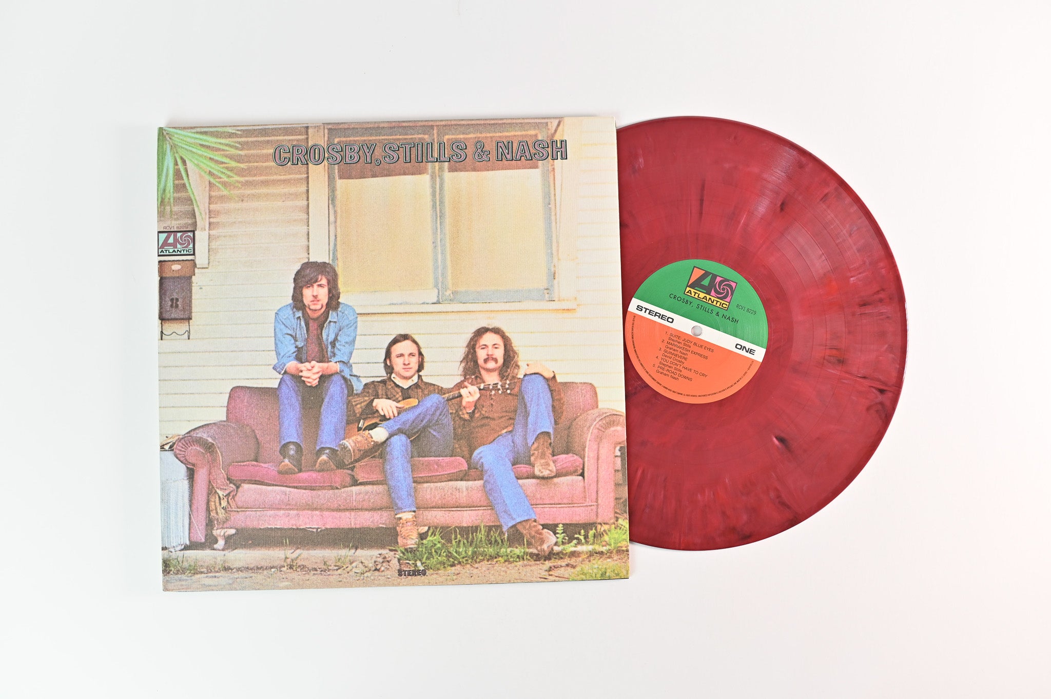 Crosby, Stills & Nash - Crosby, Stills & Nash on Atlantic - Burgundy Marble Vinyl