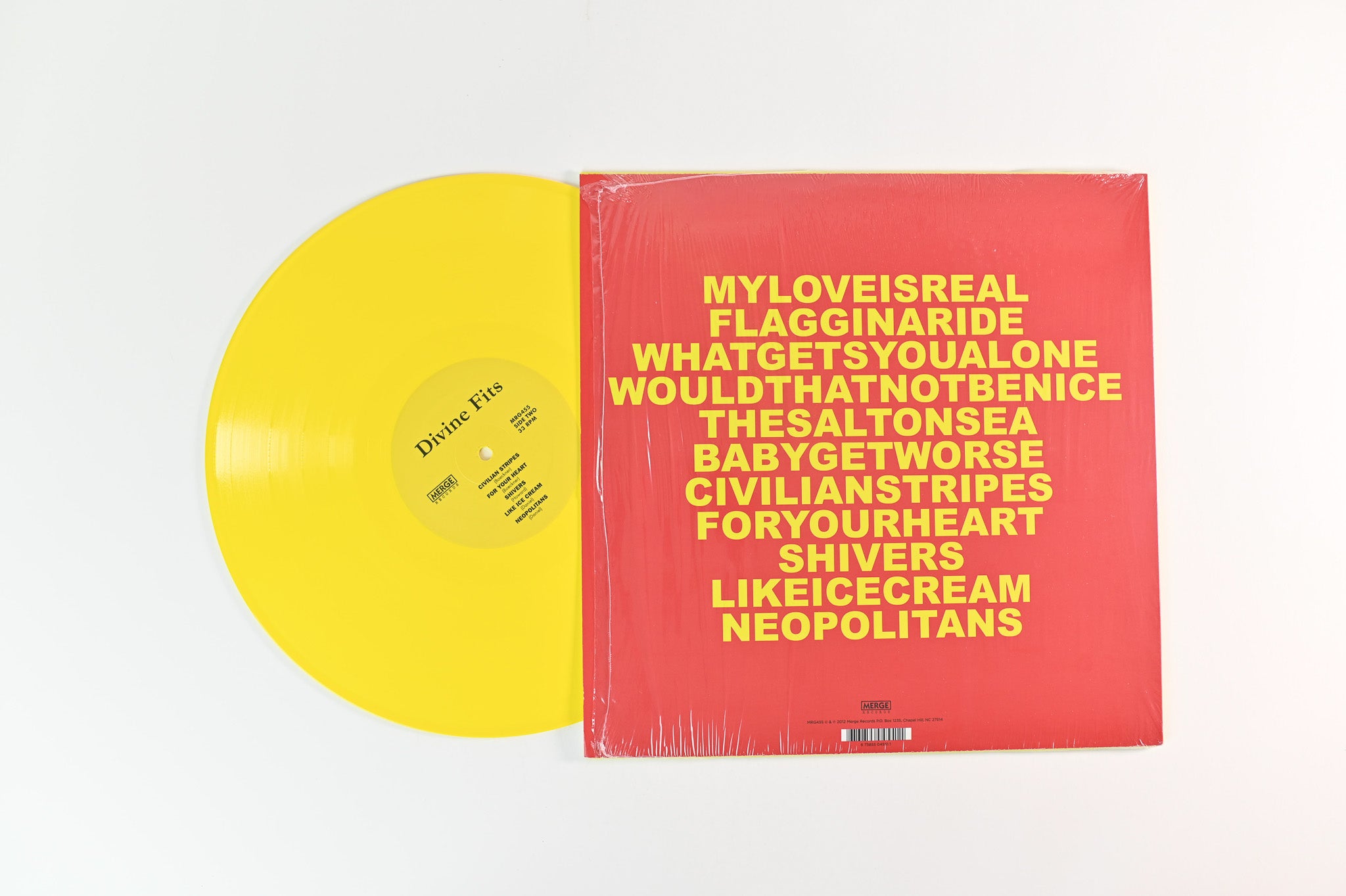 Divine Fits - A Thing Called Divine Fits on Merge Records - Yellow Vinyl