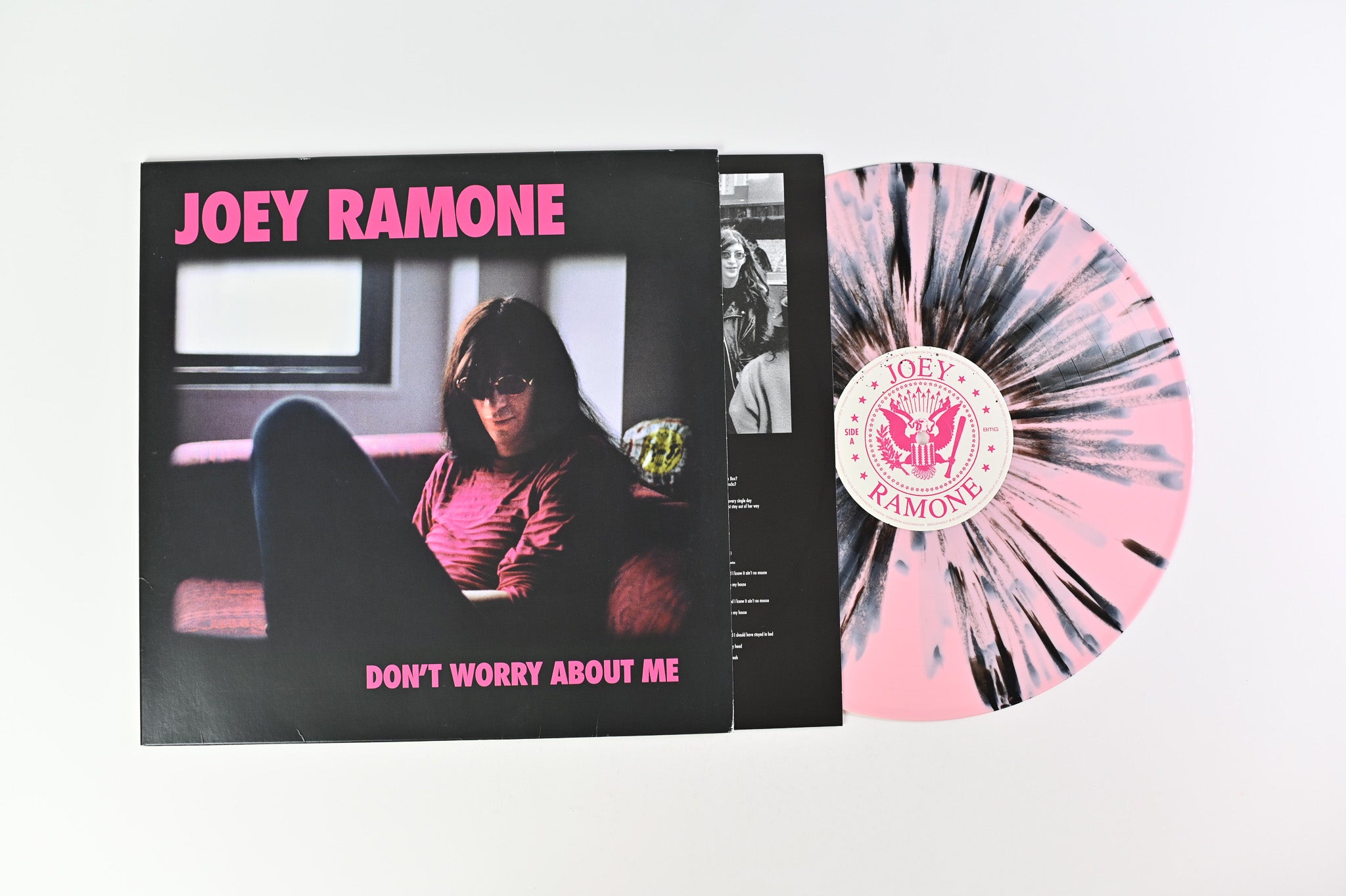 Joey Ramone - Don't Worry About Me on BMG Ltd RSD 2021 Pink & Black Splatter Reissue