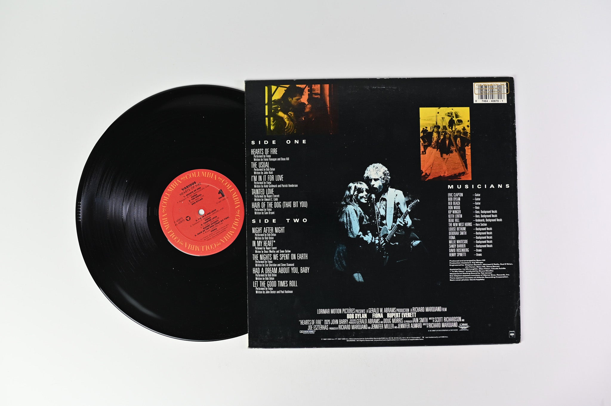 Various - Hearts Of Fire (Original Motion Picture Soundtrack) on Columbia