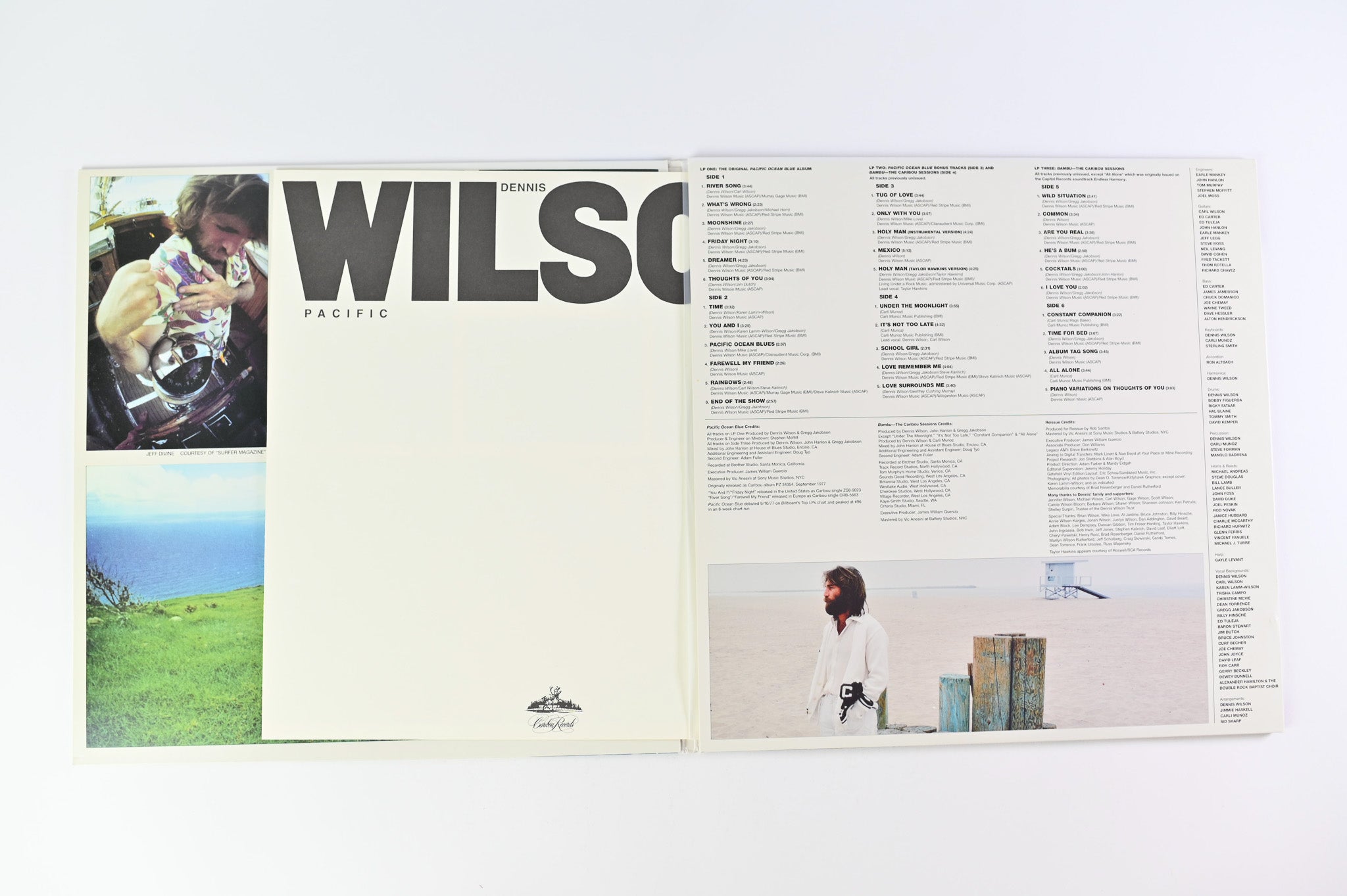 Dennis Wilson - Pacific Ocean Blue on Caribou Sundazed Ltd Blue Translucent Reissue