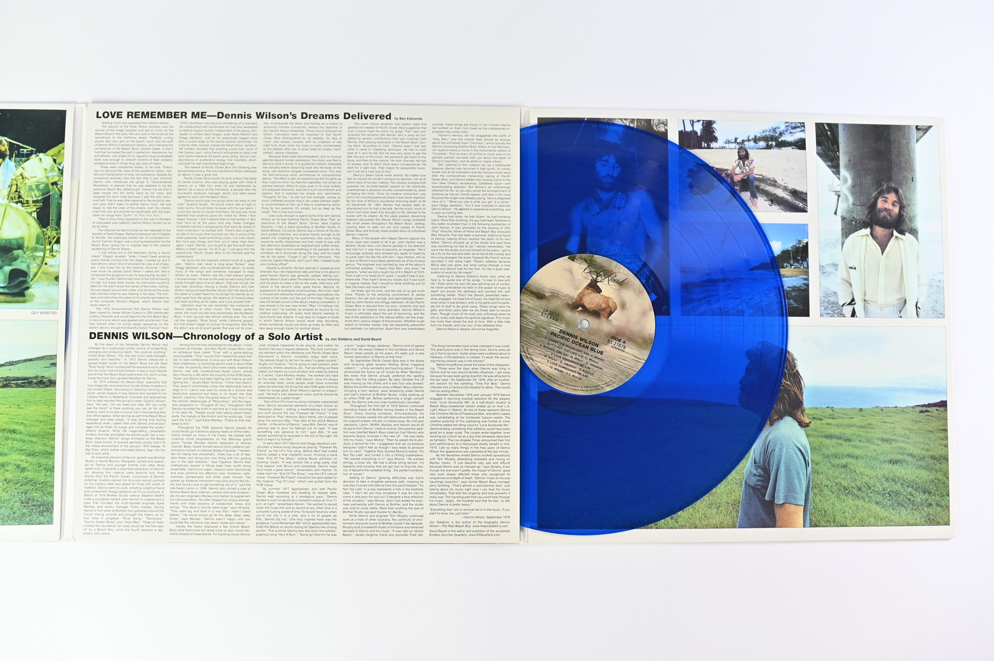 Dennis Wilson - Pacific Ocean Blue on Caribou Sundazed Ltd Blue Translucent Reissue