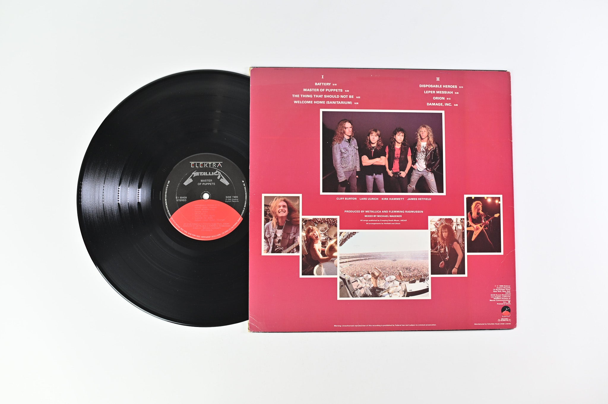 Metallica - Master Of Puppets on Elektra Record Club Pressing